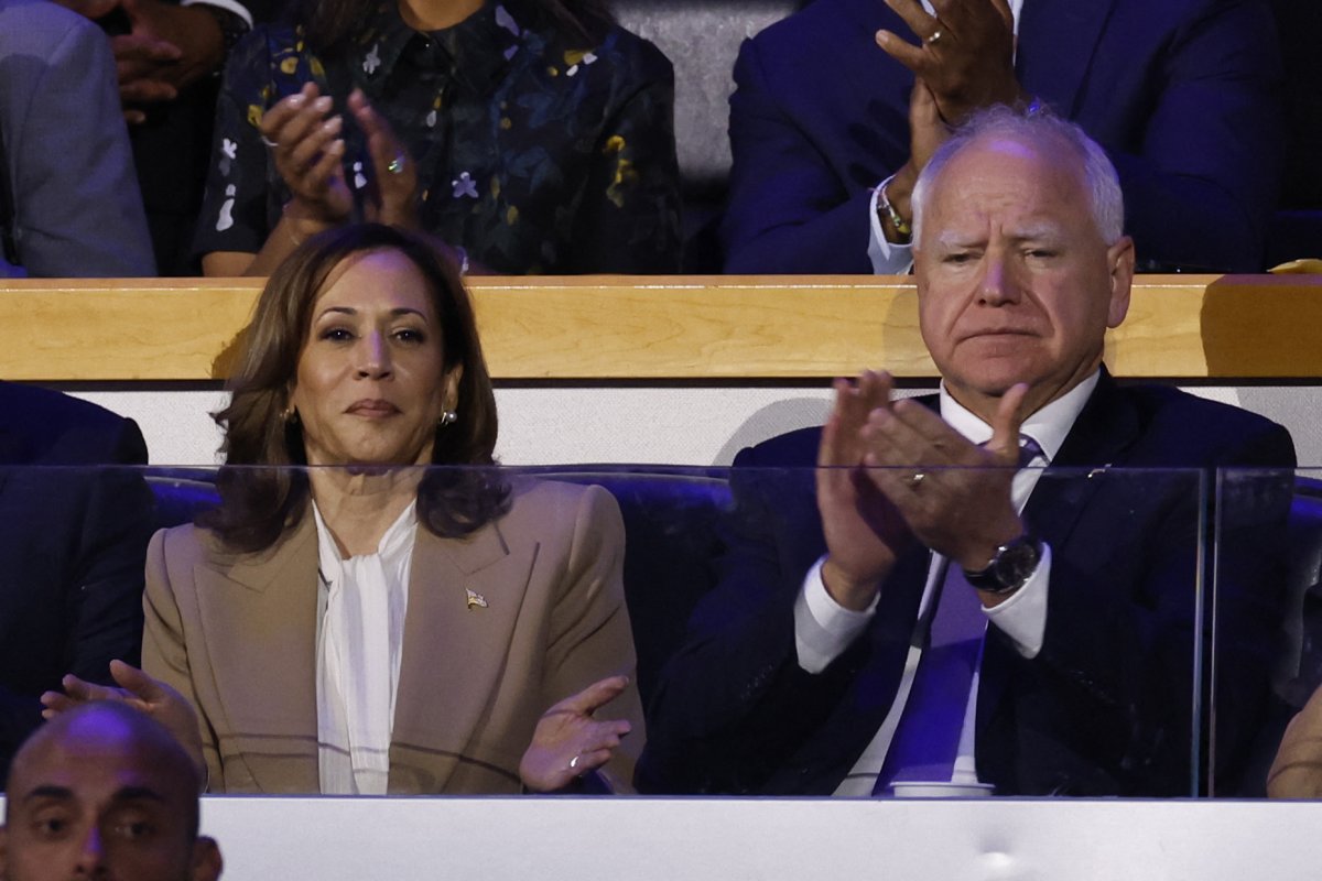Kamala Harris and Tim Walz