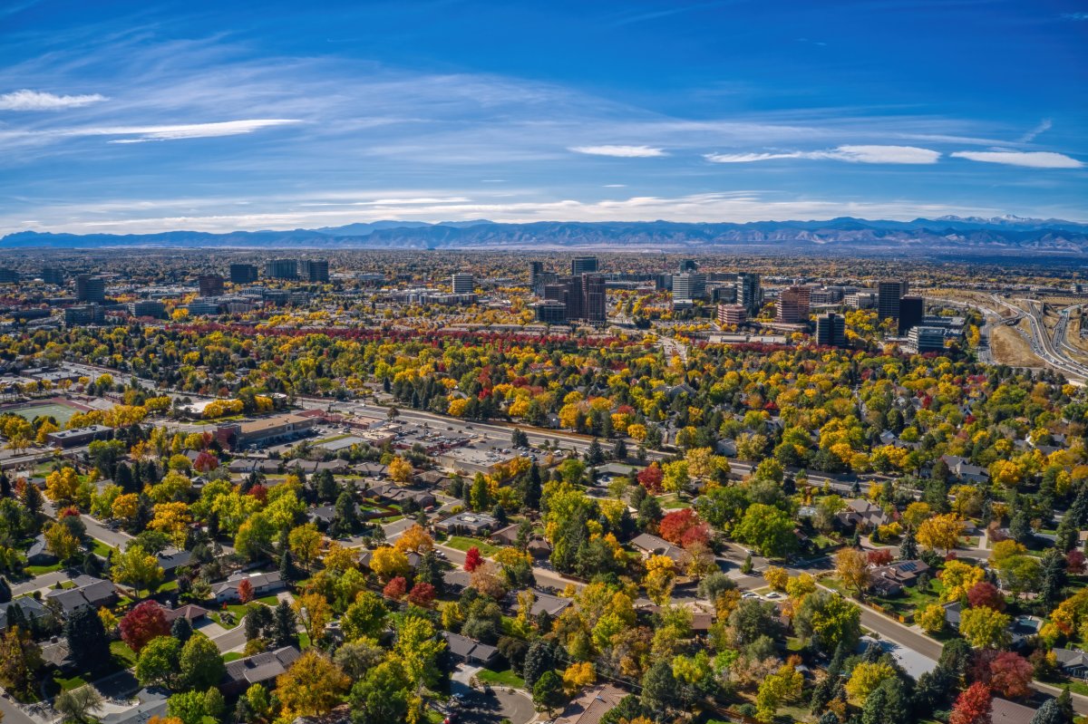 Aurora Colorado aerial view