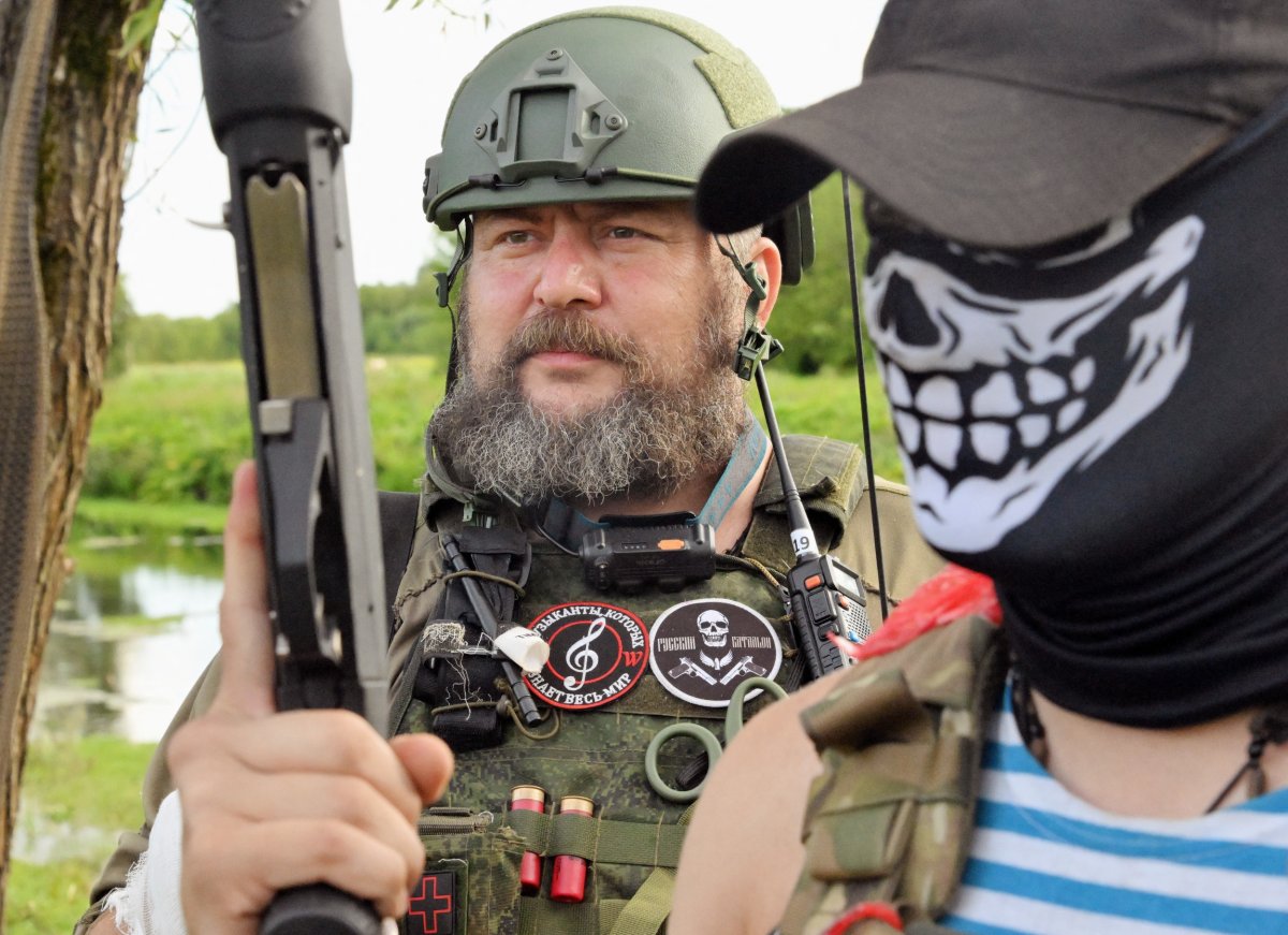 Local volunteers in the Kursk region