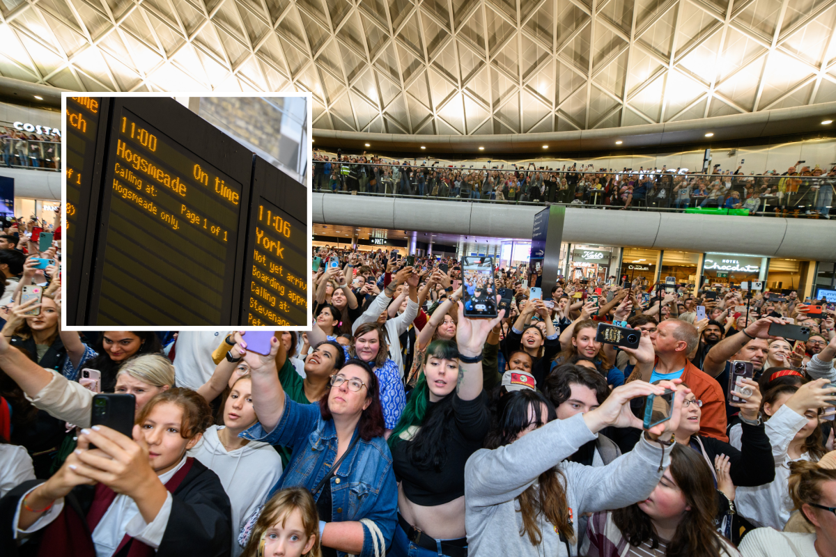 king's cross harry potter composite