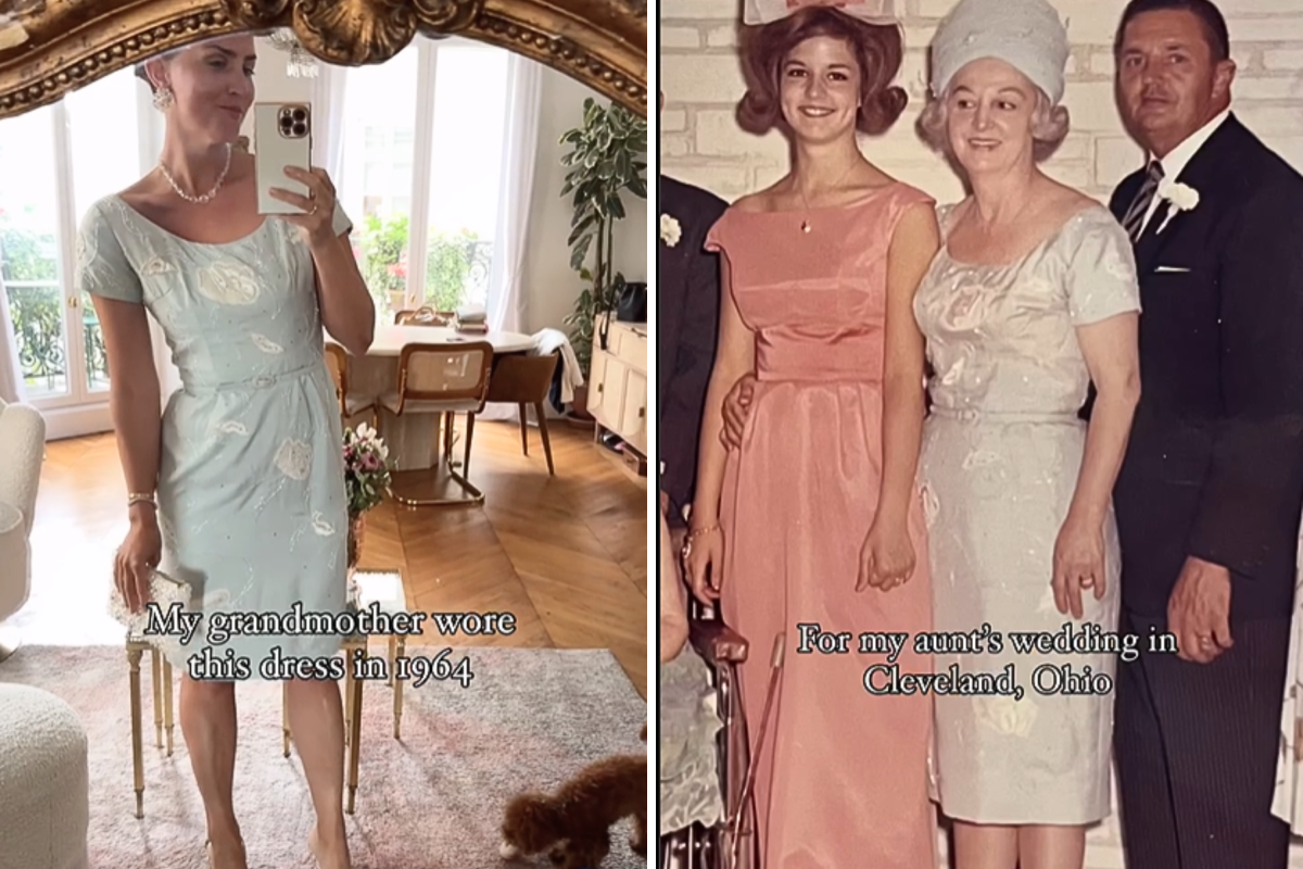 Anna Kloots In Grandmother's Vintage Dress