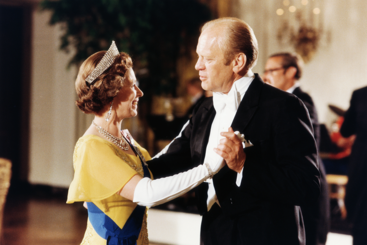 Queen Elizabeth II and Gerald Ford
