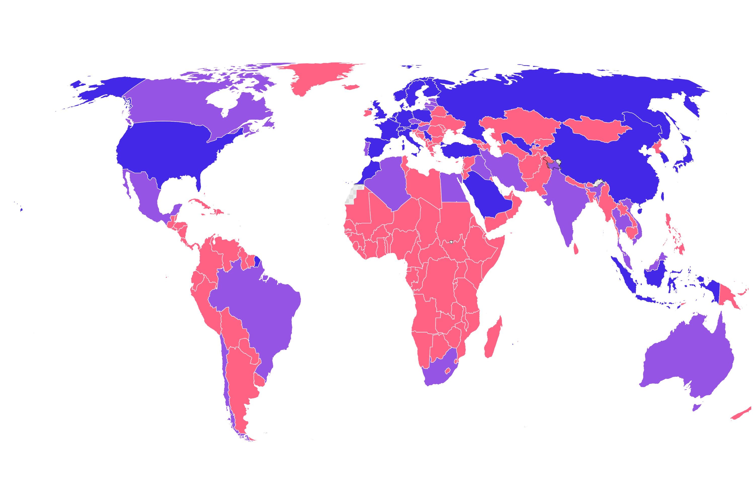 Map Shows Which Countries Have High-Speed Rail