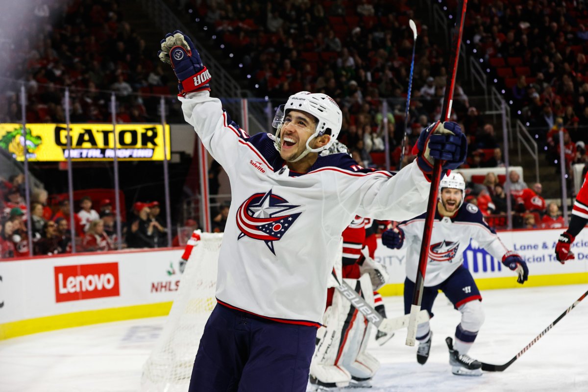 Johnny Gaudreau Celebrates Goal