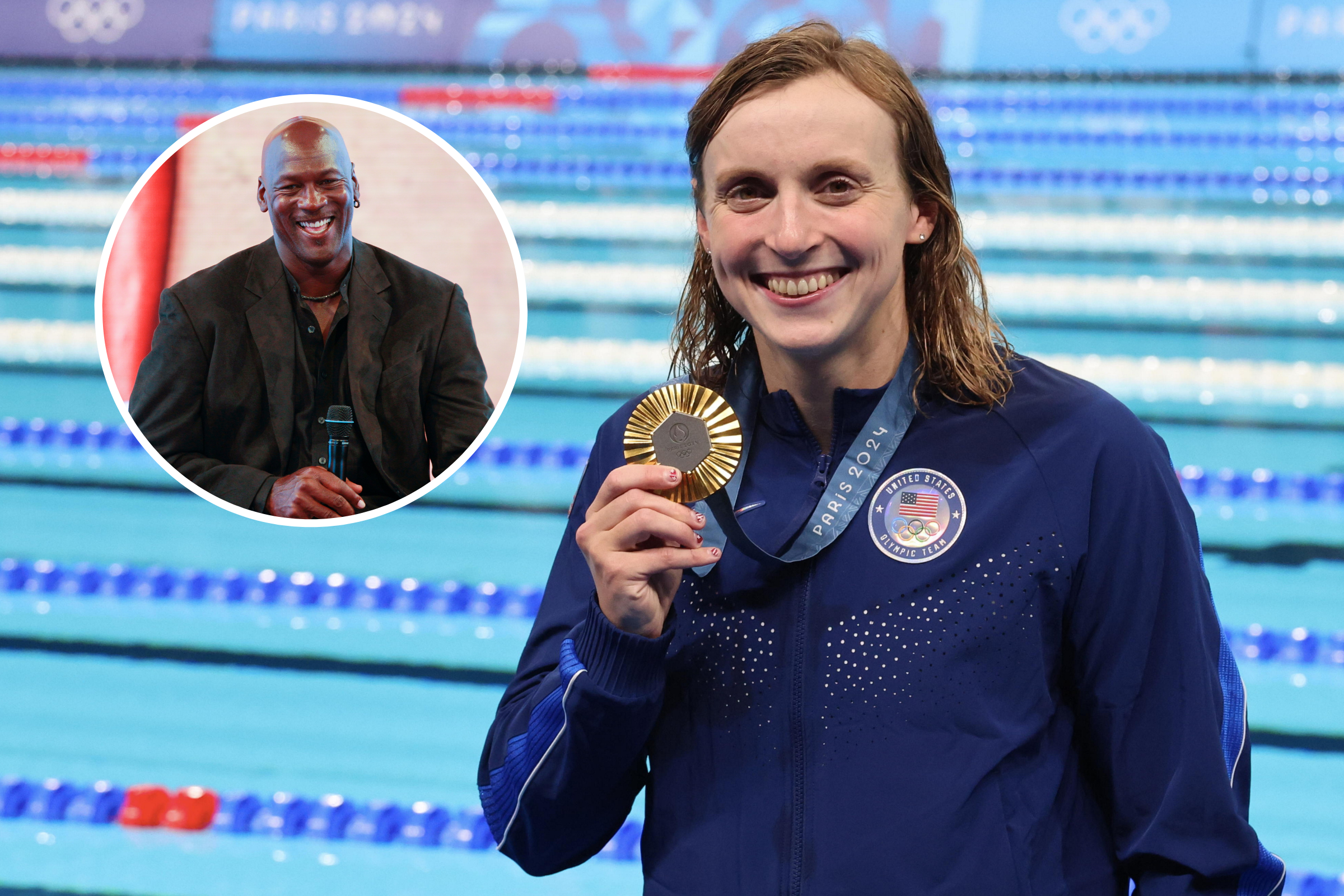 Katie Ledecky remembers a moment in Michael Jordan's childhood – “unimpressed”