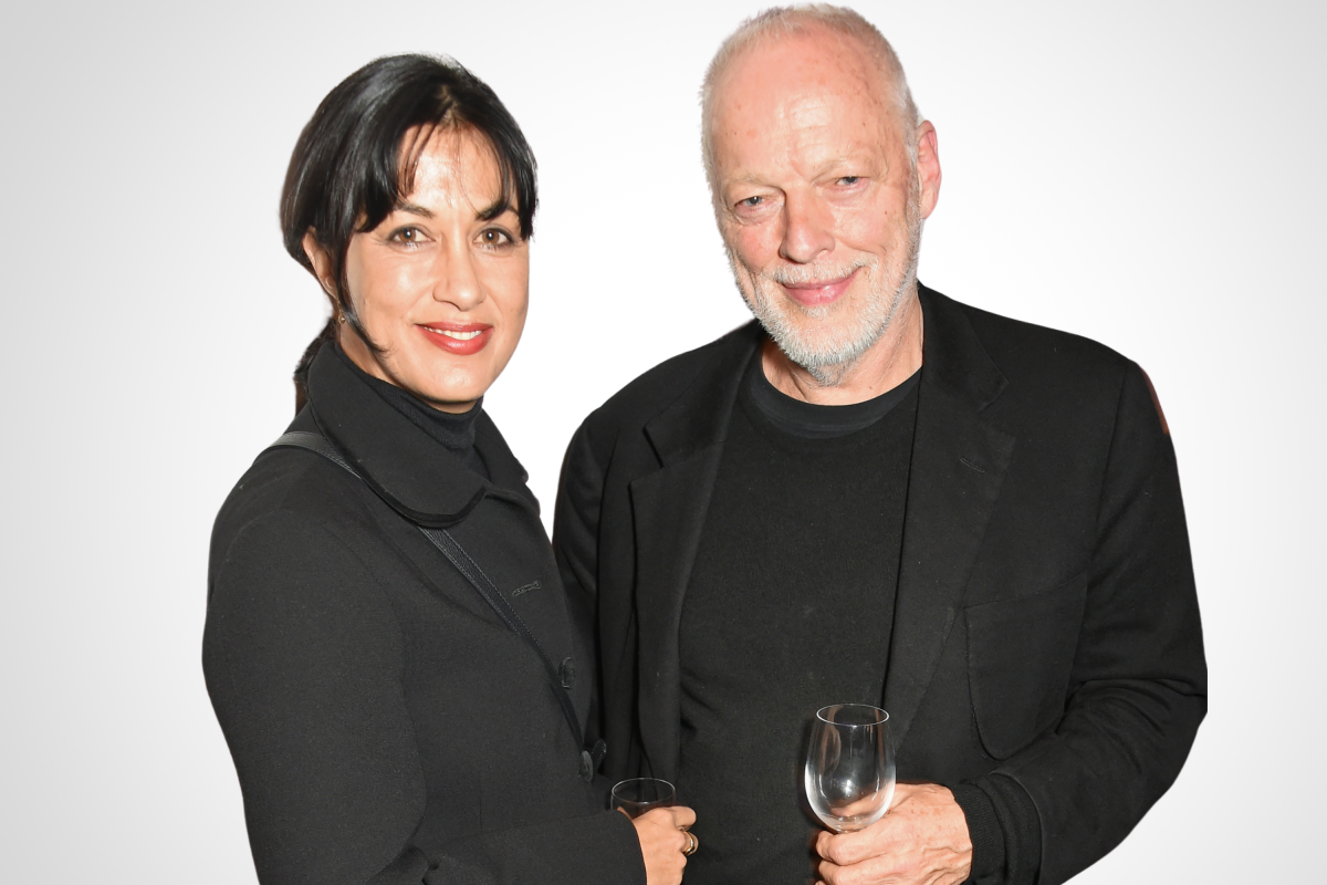 david gilmour and polly samson smiling
