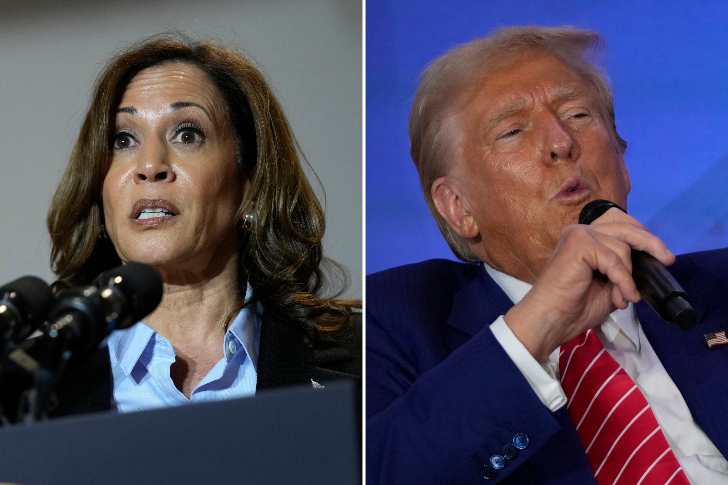 Poll predicts election victory for Kamala Harris, although Trump leads in swing states