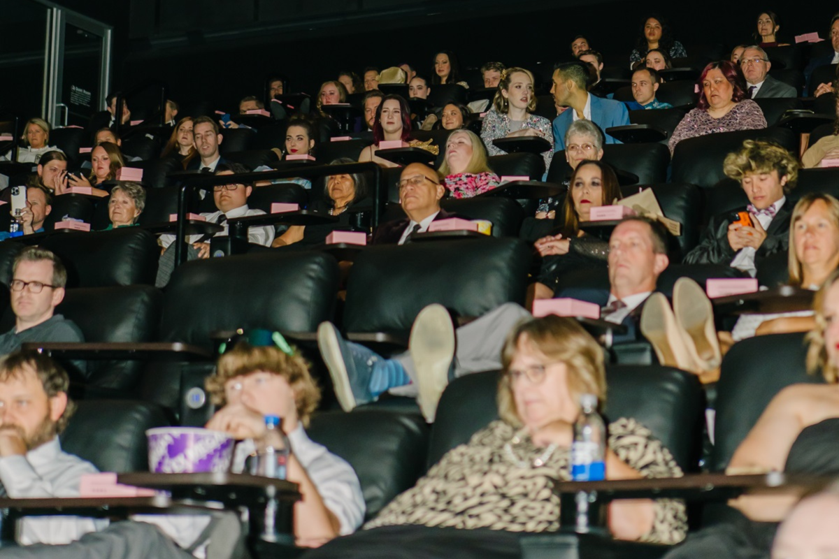 Guests at living funeral