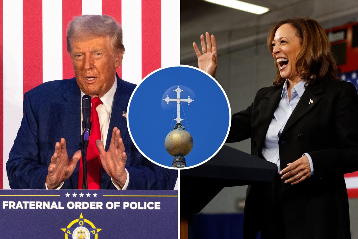 Donald Trump and Kamala Harris