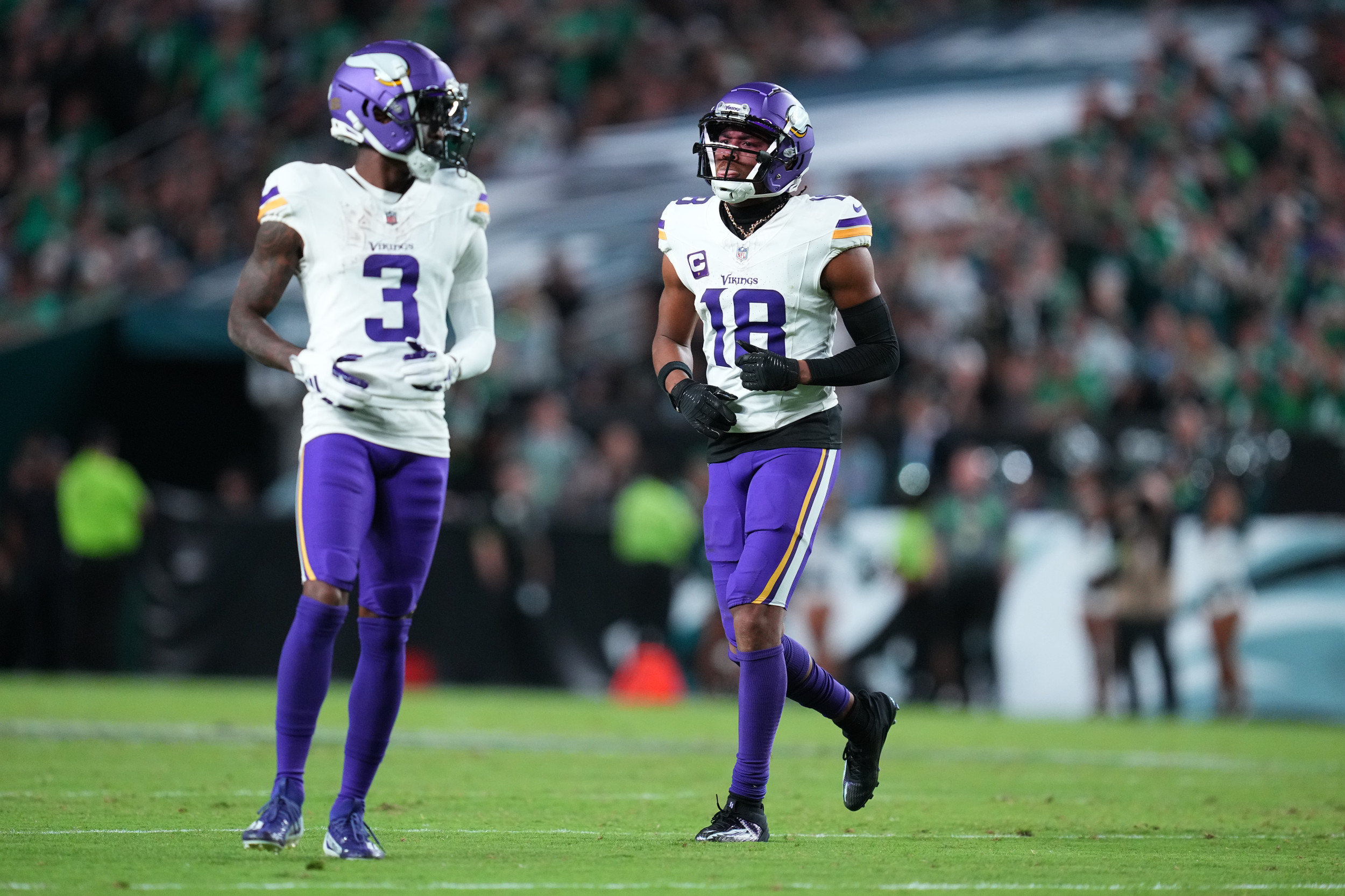 Vikings Wide Receiver Injured in Ankle During Season Opener, Further Tests Needed to Assess Severity