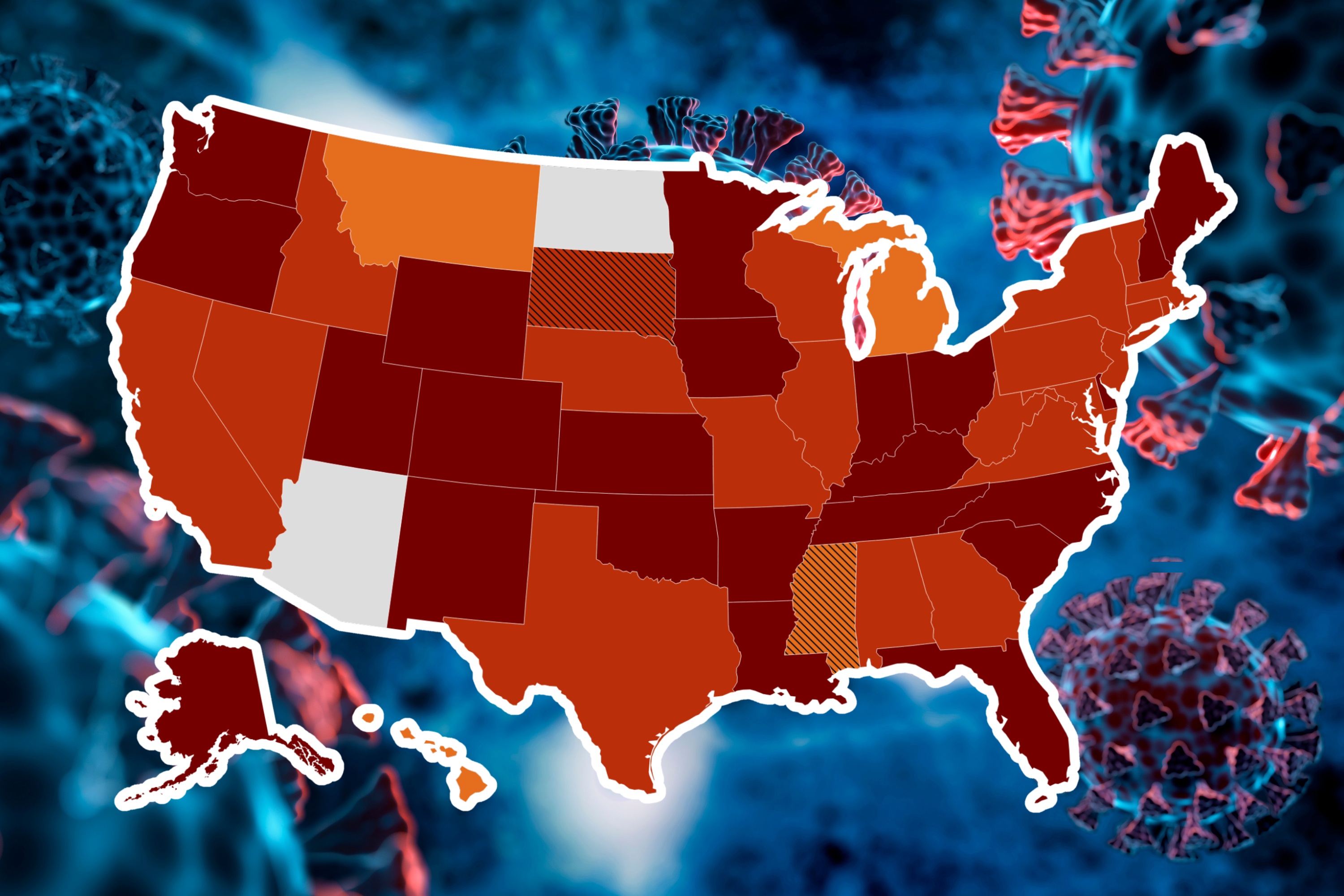 Update of COVID map shows states with ‘very high’ virus activity in wastewater