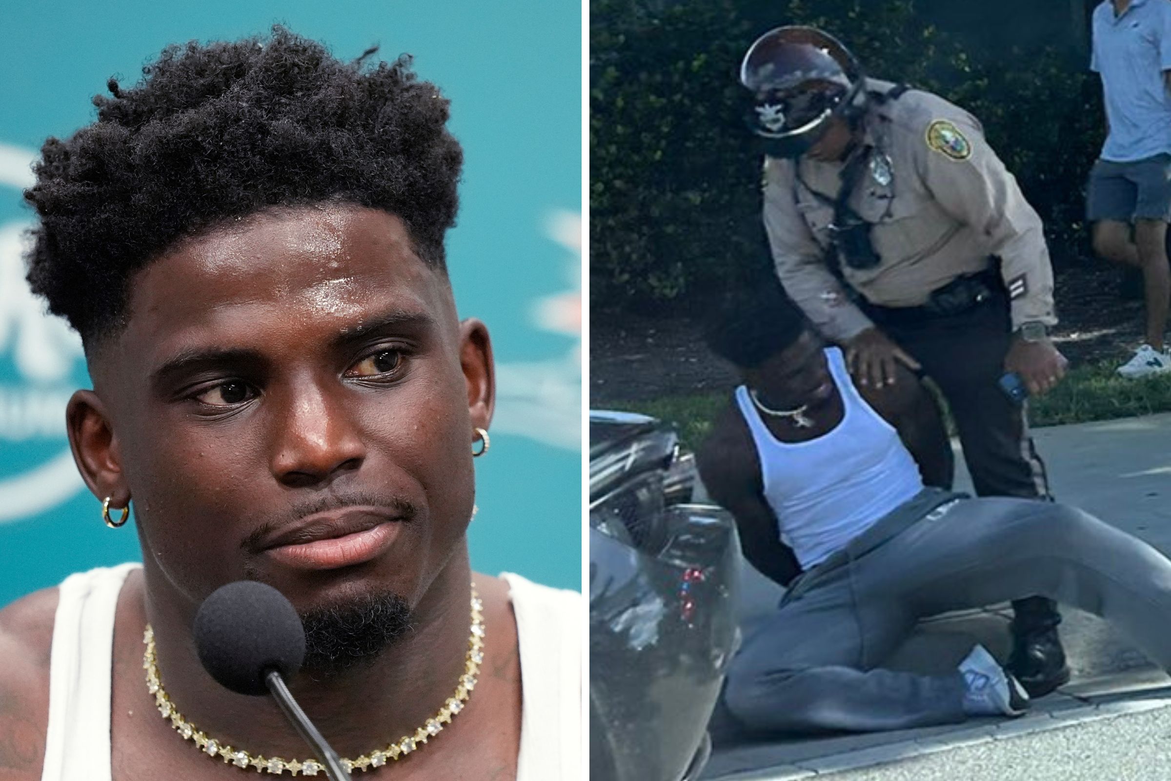 Tyreek Hill Handcuffed Before Dolphins Game