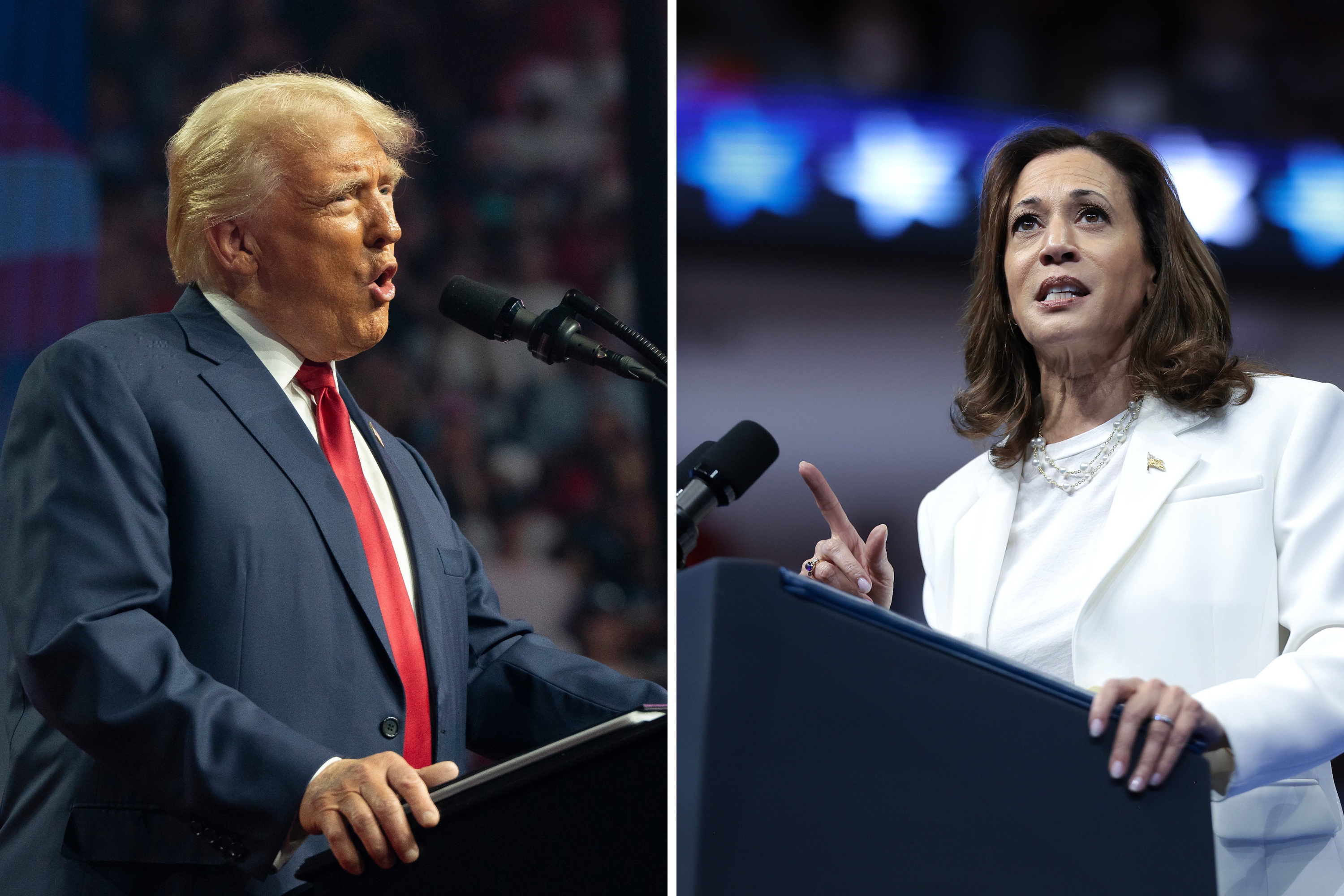 Comparing the debate styles of Kamala Harris and Donald Trump