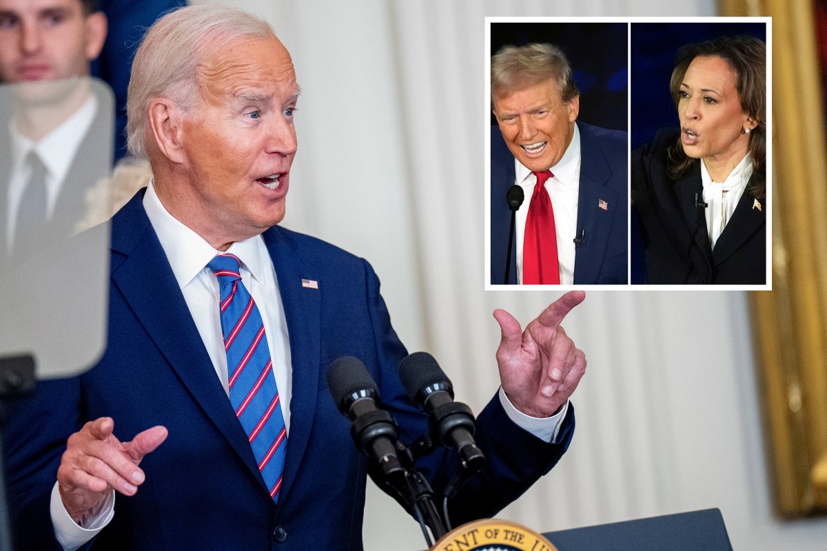 Joe Biden Reacts to Kamala Harris vs Donald Trump Debate Newsweek