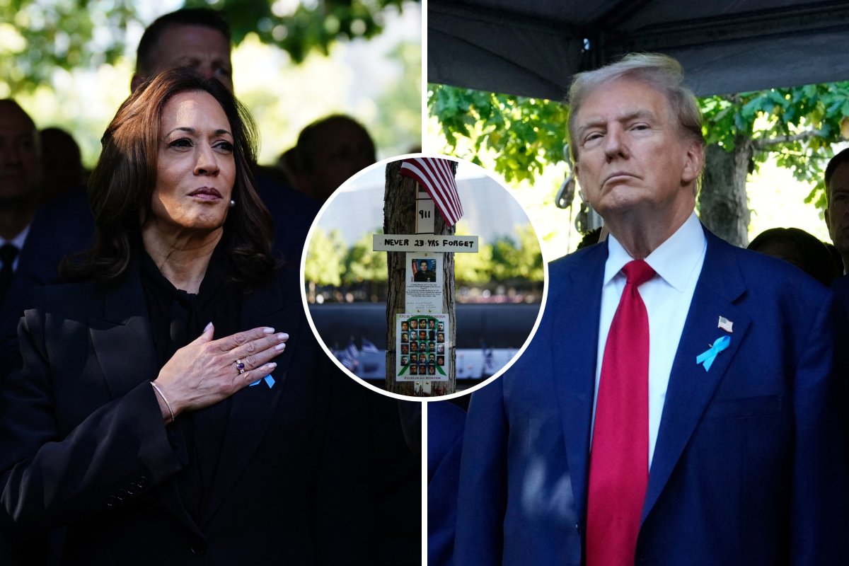 Harris, Trump attend 9/11 memorial