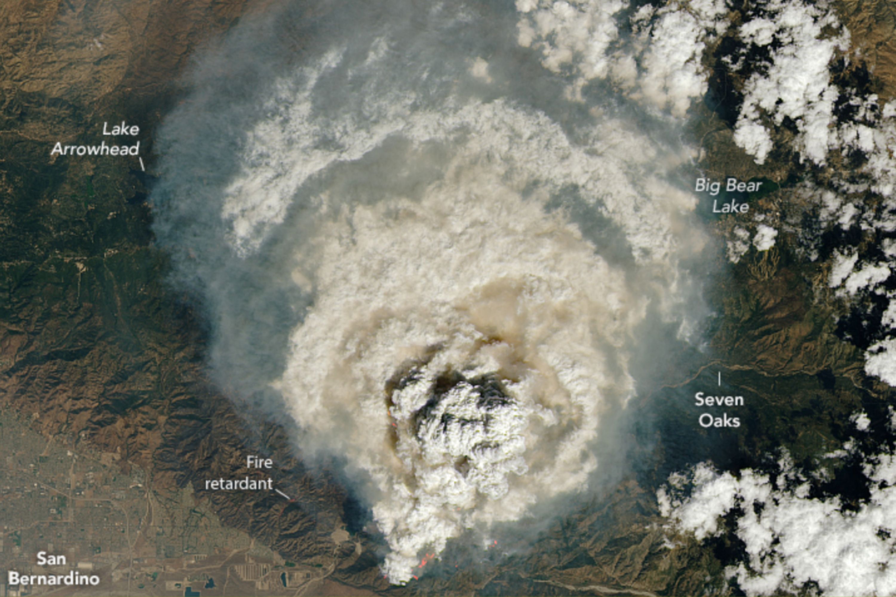 California Line Fire: NASA snaps “fire clouds” as people told stay indoors