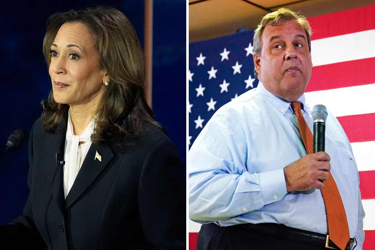 Chris Christie and Kamala Harris