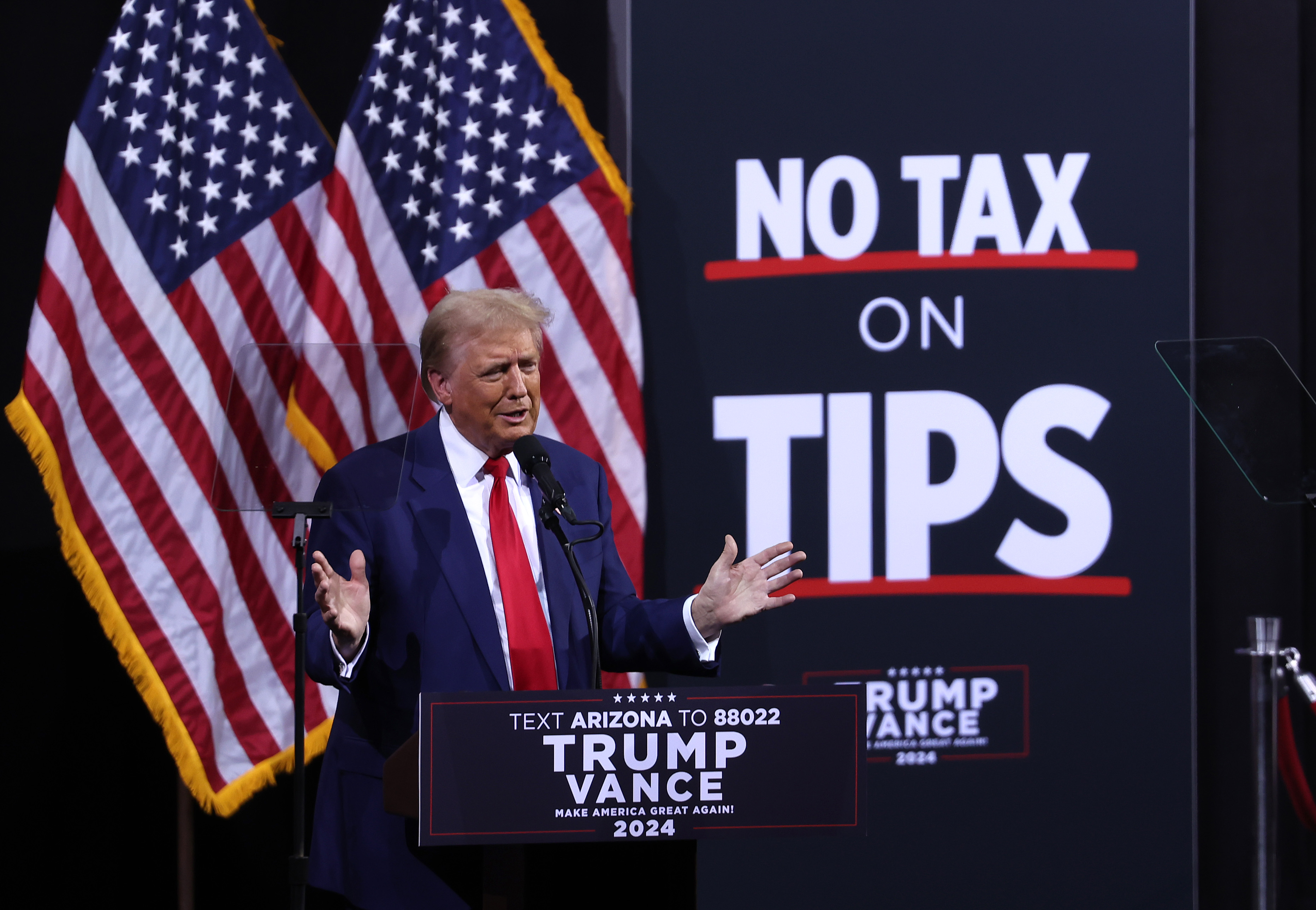 Donald Trump Promises to End Taxes on Overtime During Post-Debate Rally ...