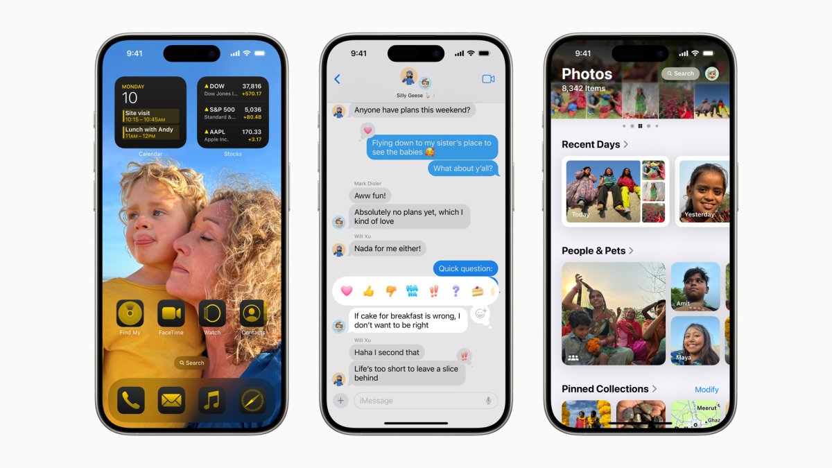 Tangkapan layar pembaruan iOS 18 baru Apple