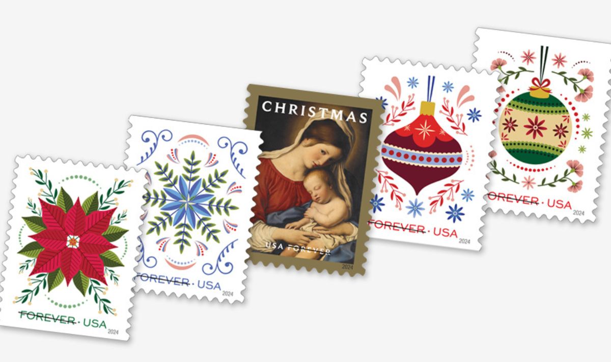 US Postal Service introduces 2024 Christmas stamps