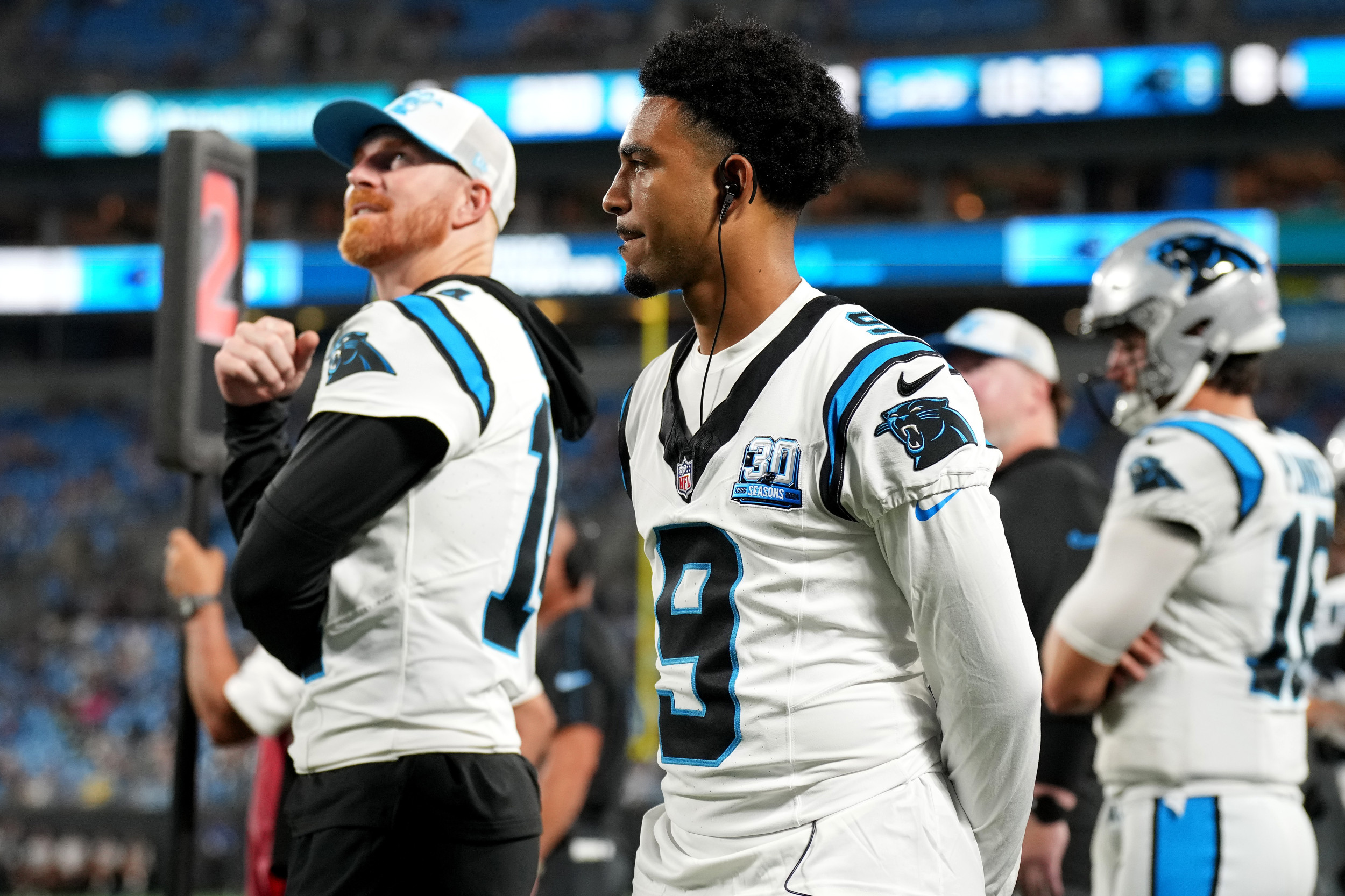 Panthers’ Andy Dalton reacts to being named starter after Bryce Young was benched