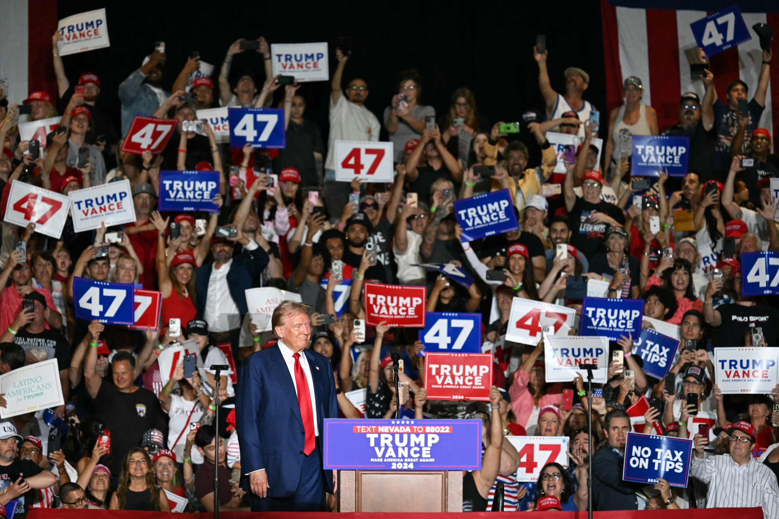 Kamala Harris Takes a Jab at Donald Trump for Sparse Rally Attendance