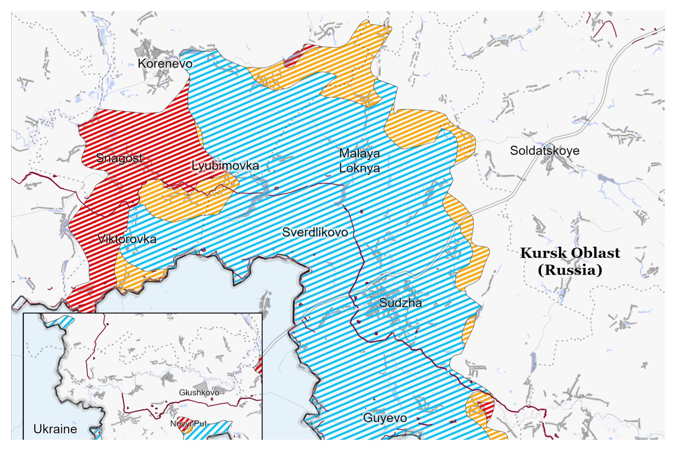 Kursk Map Shows Ukrainian Forces 'Ground Attacks' Amid Russian Counter ...