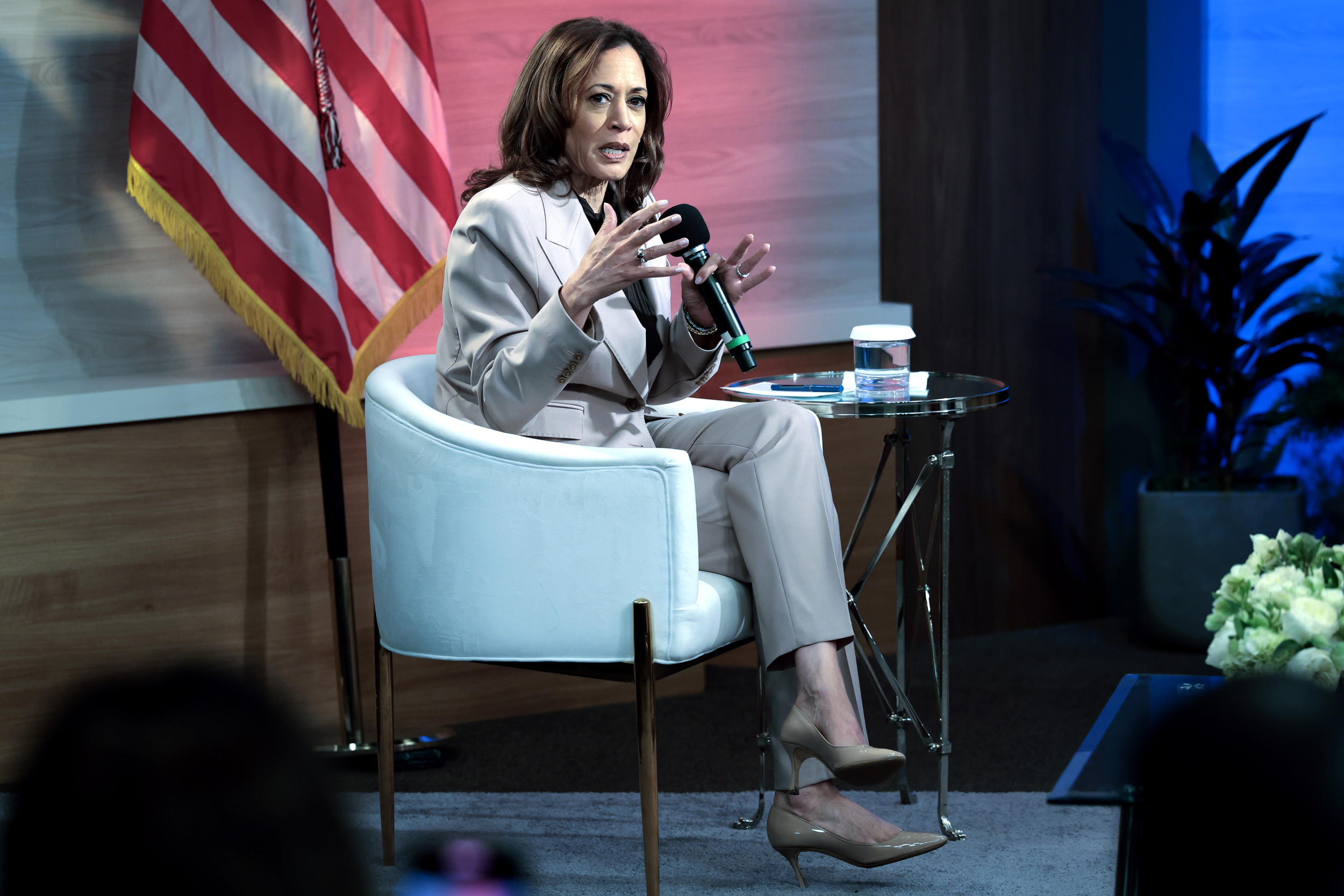 Election Forecast Model Has Kamala Harris Winning Every Swing State ...