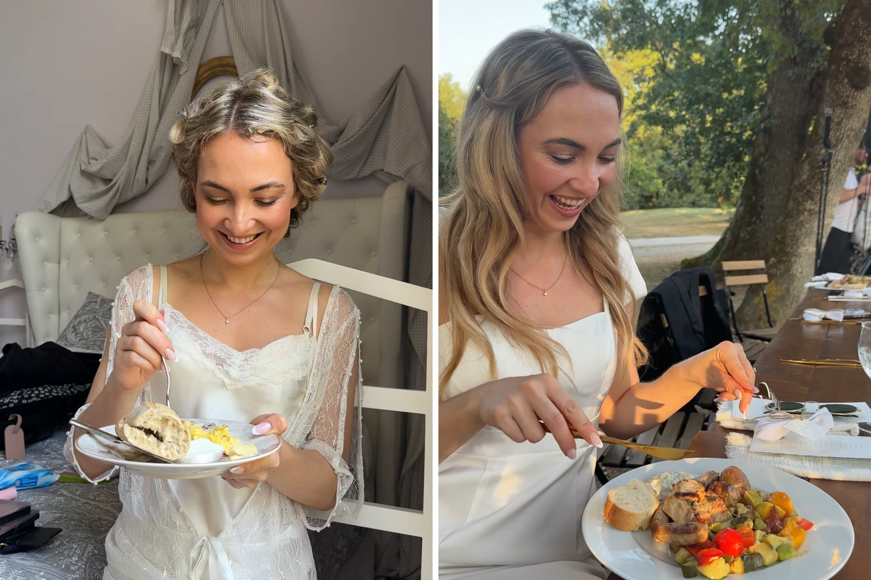 Woman captures everything she eats in a day—on her wedding