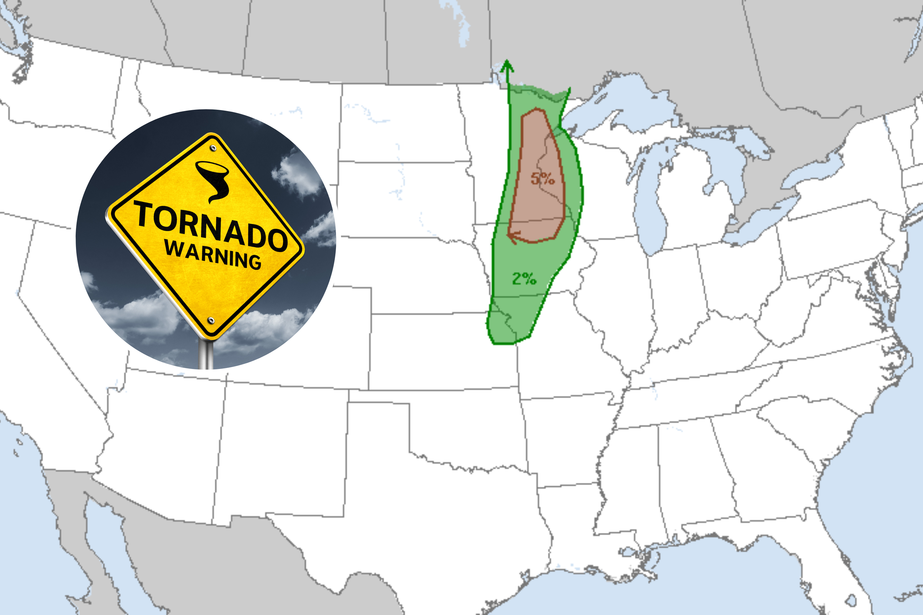 US Storm Prediction Center: Tornadoes possible in several states