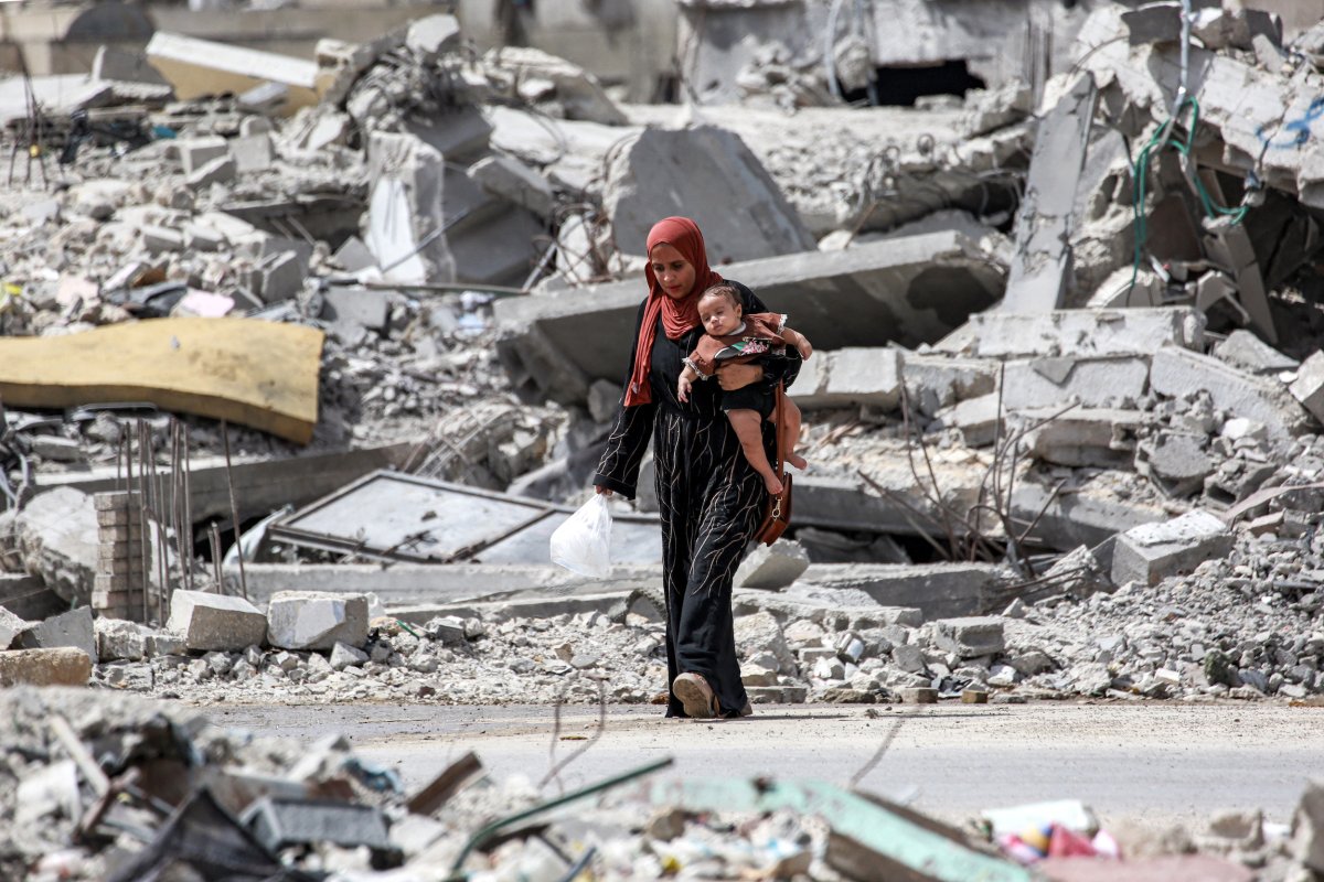 Woman and child in Gaza