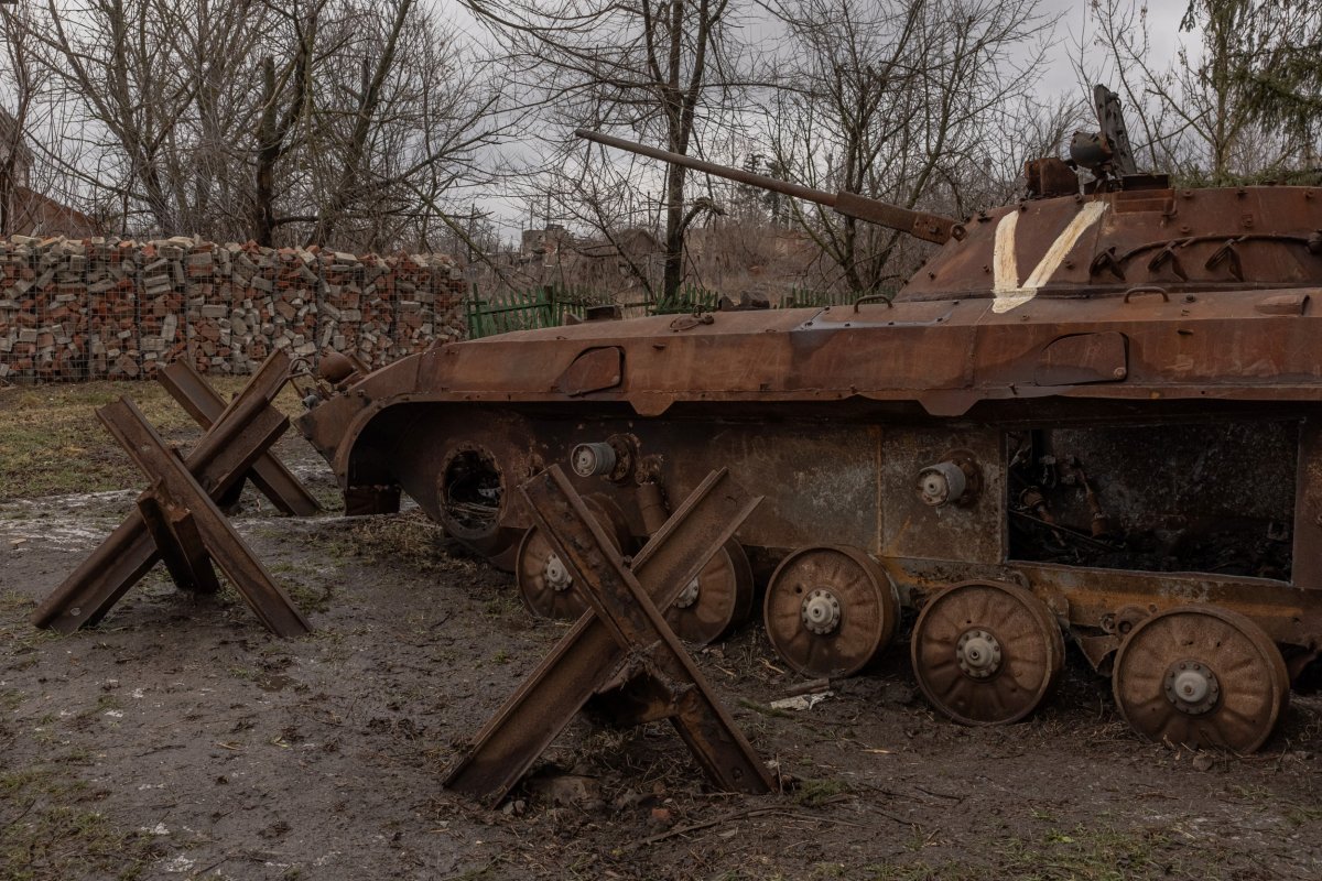 Xe tăng Donetsk bị phá hủy