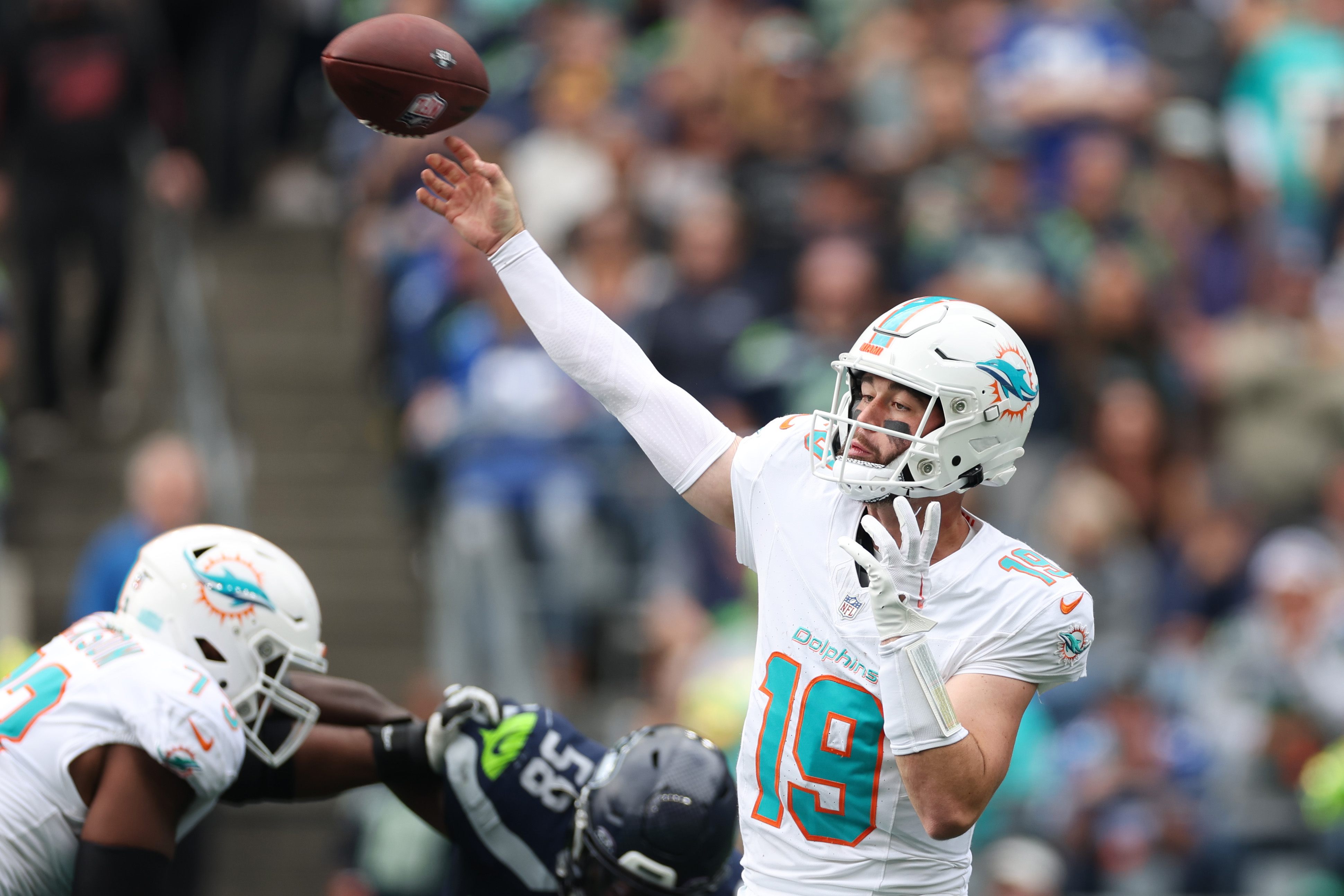 Skylar Thompson Suffers Rib Injury in Dolphins' Loss