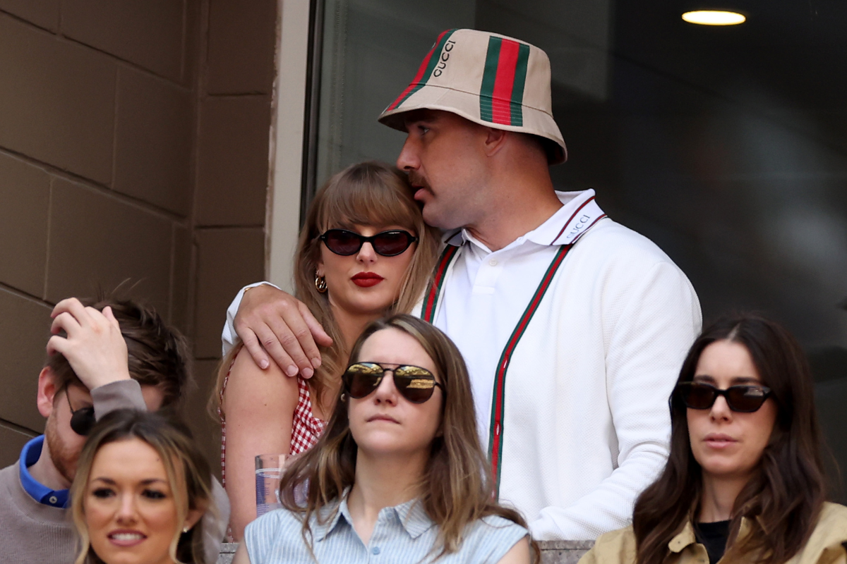 Travis Kelce Hugs Taylor Swift US Open