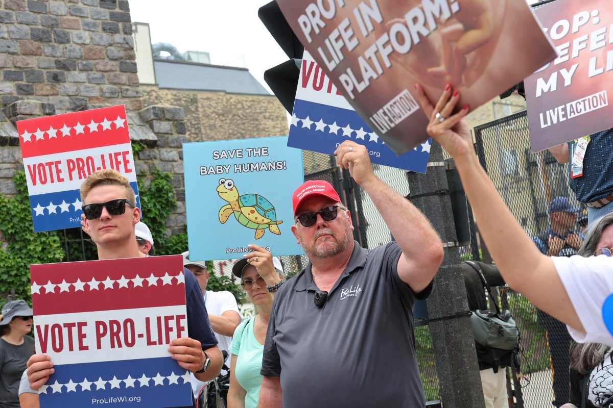 Anti-abortion protesters