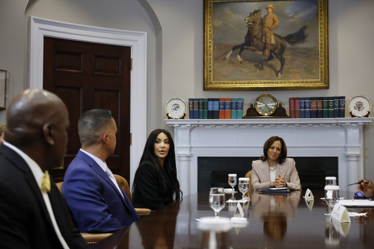 Kim Kardashian and Kamala Harris