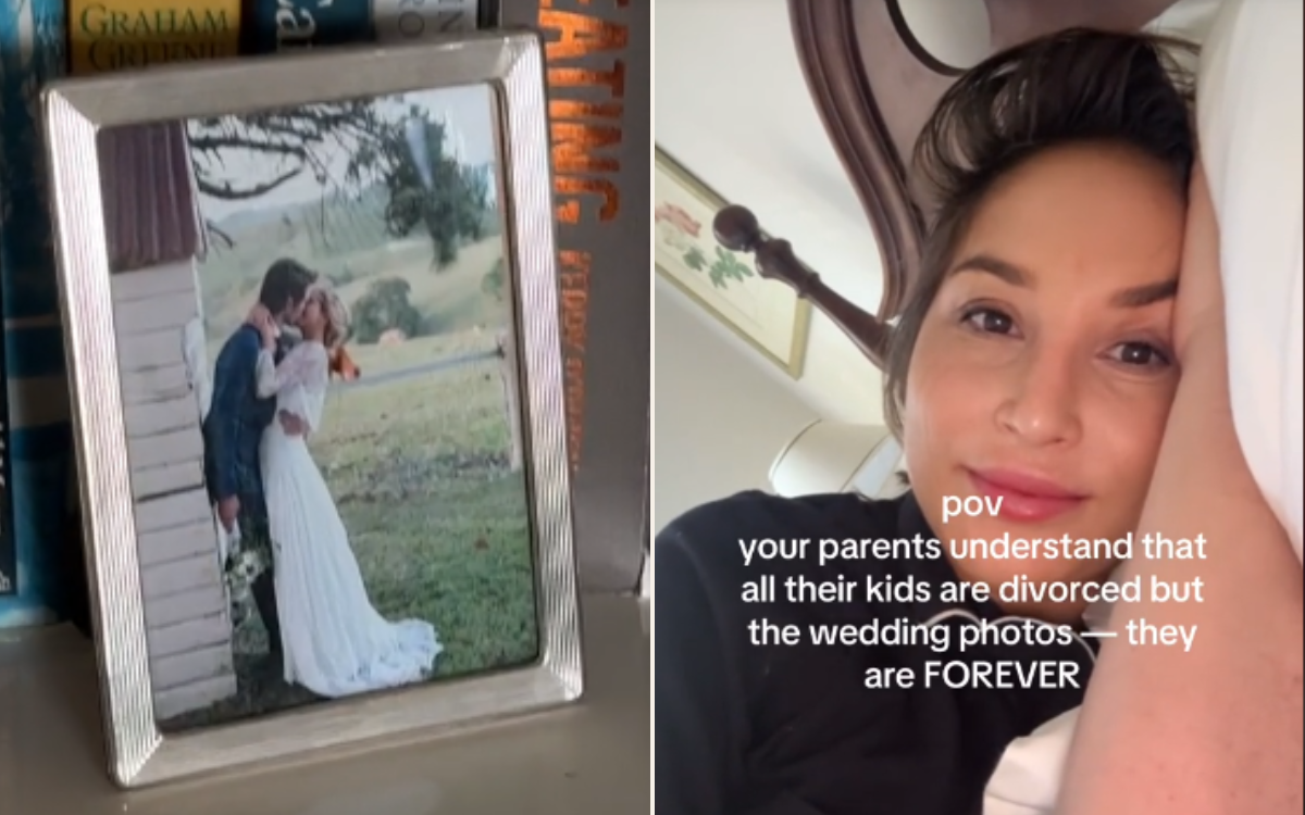 Parents refuse to take down divorced daughter's wedding photos: 