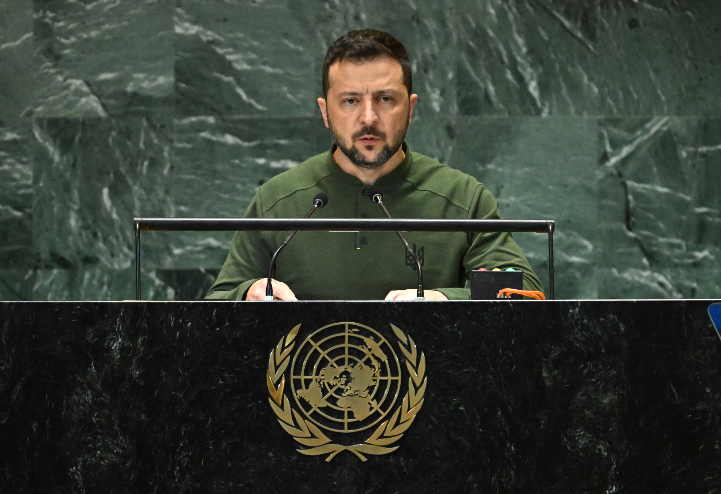 Zelensky Sounds Nuclear Alarm at UN