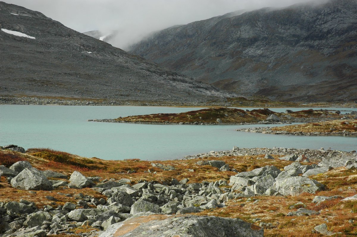 Hardangervidda national park in Norway