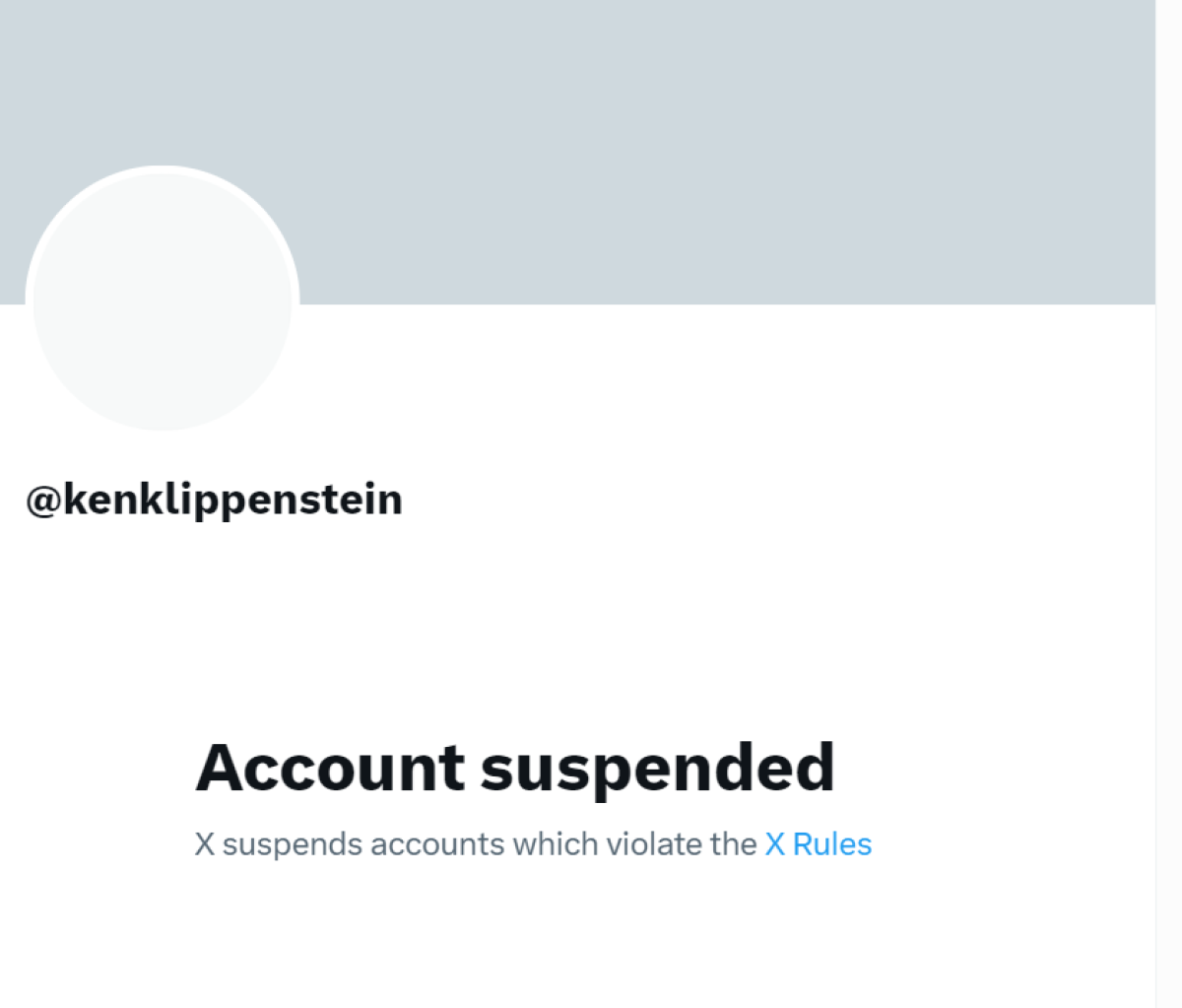 Ken Klippenstein suspended