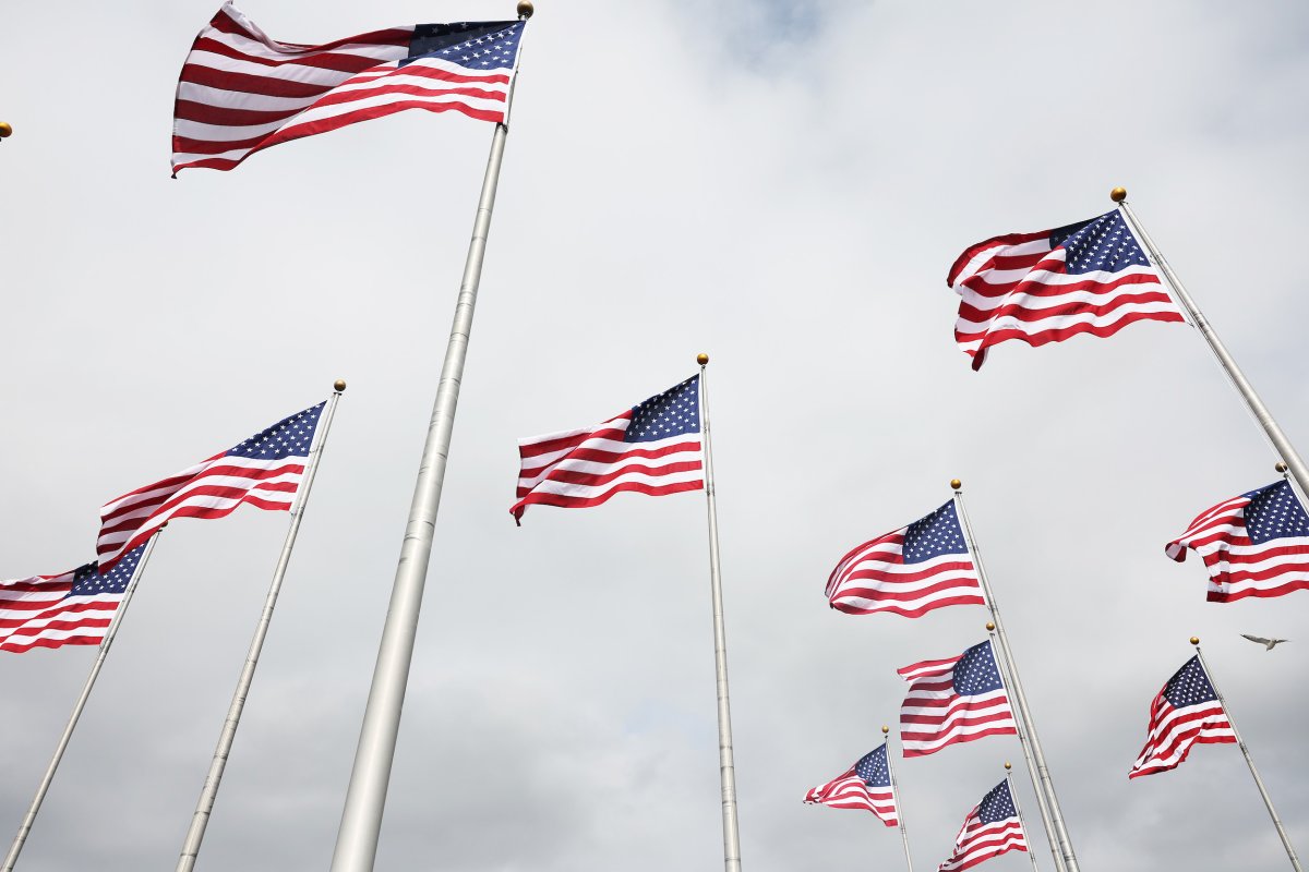 American flags