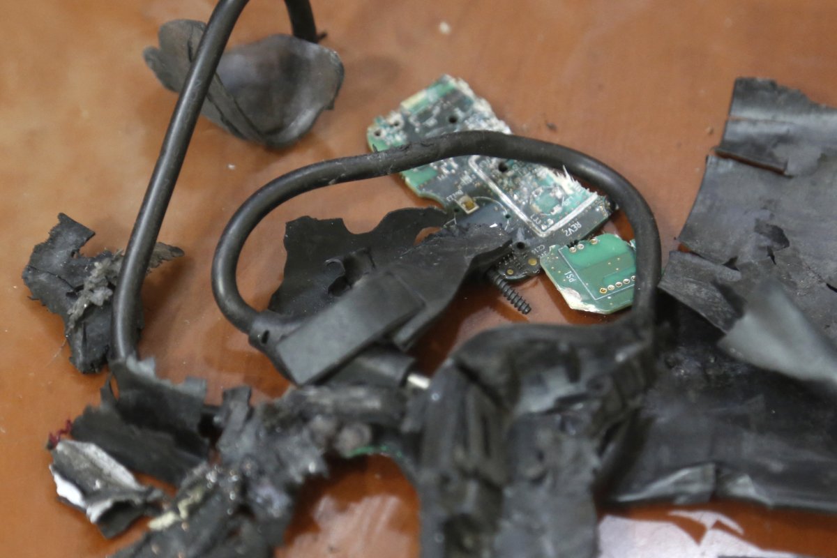 Image of exploded pagers in Beirut.