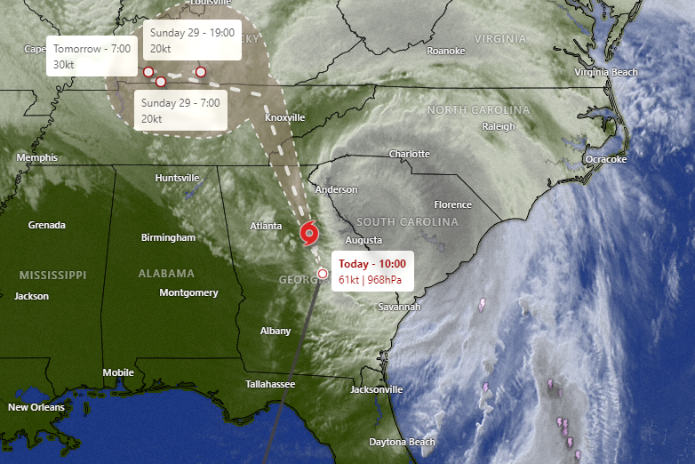 Hurricane Helene Live Tracker