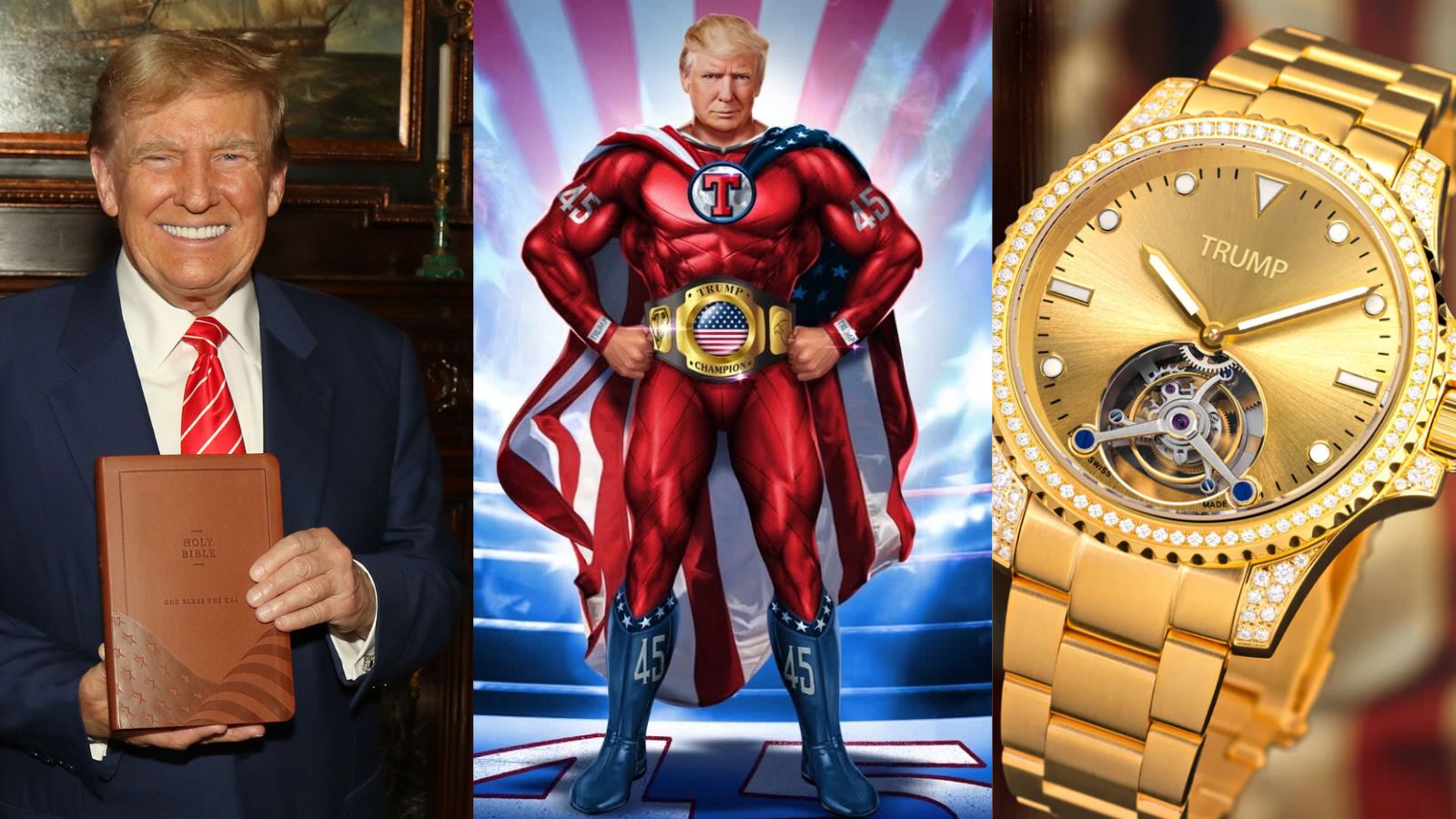 Bibles, coins and now watches: everything Donald Trump has sold to supporters