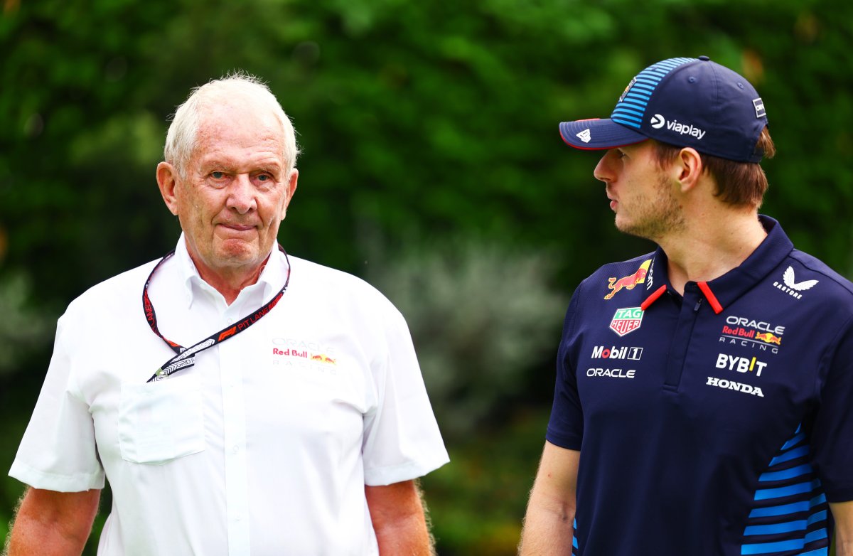 Max Verstappen and Helmut Marko 