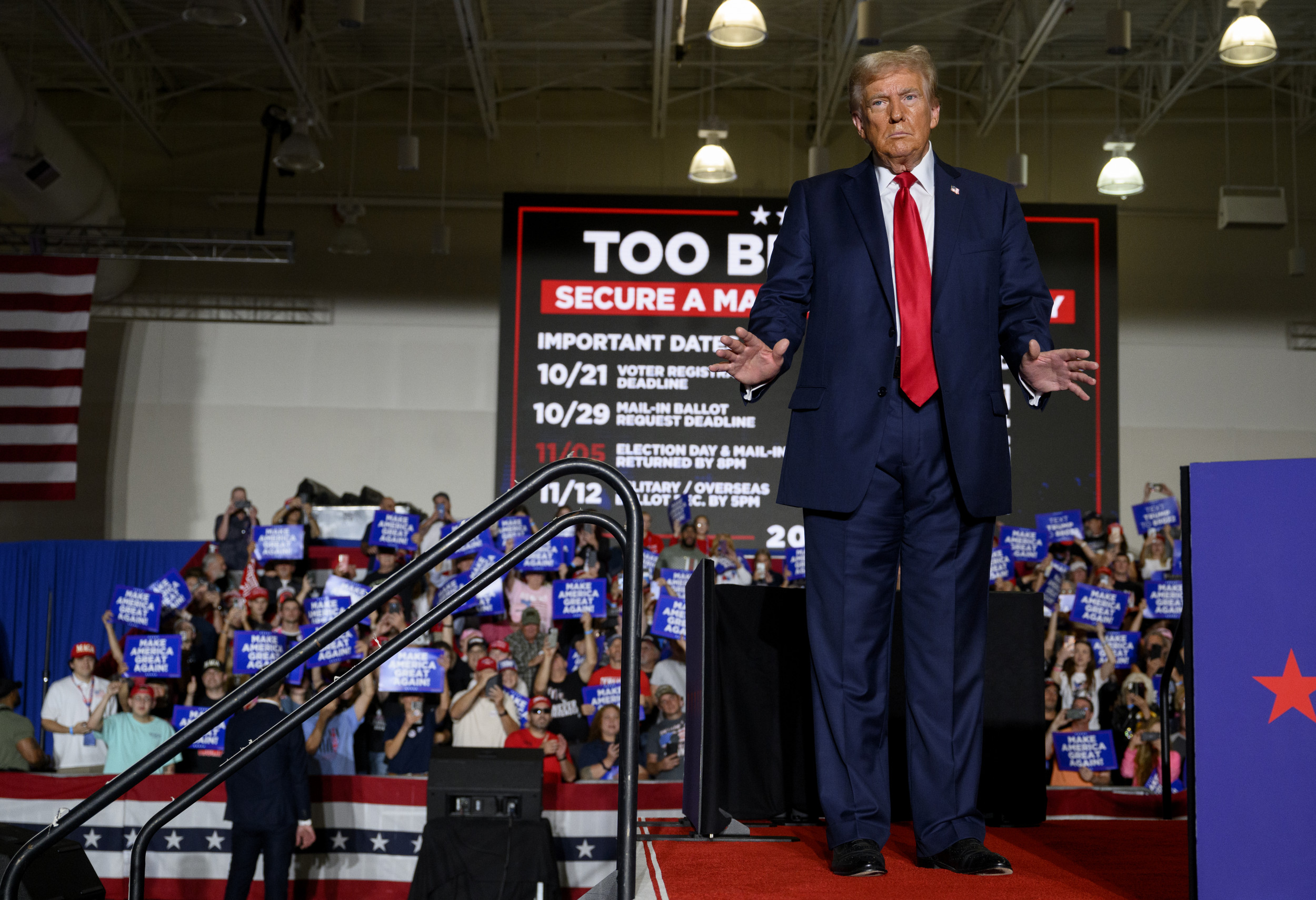 Donald Trump blames Joe Biden admin for 'small' crowd size at rally