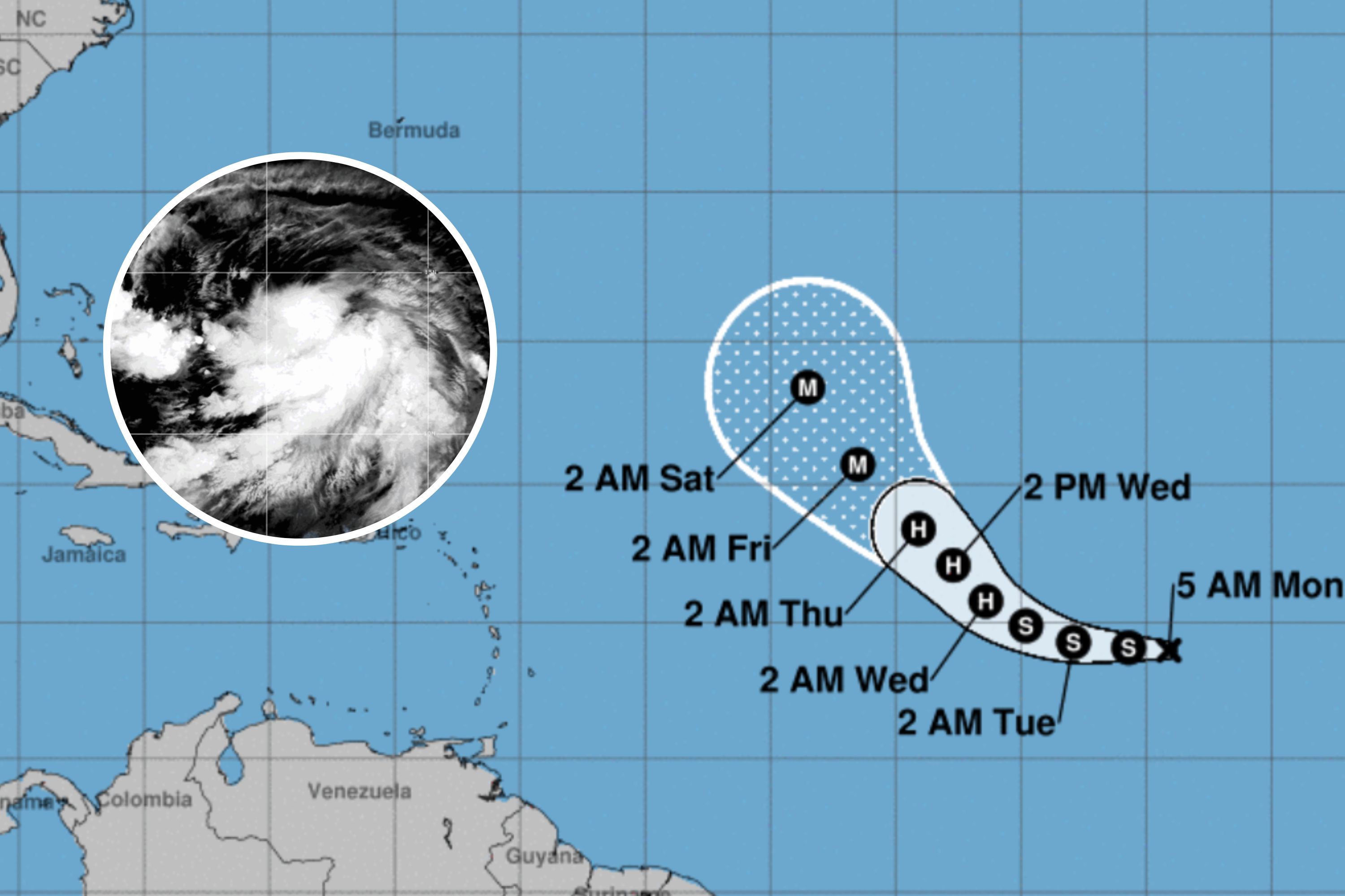 Tropical depression becomes severe Hurricane Kirk