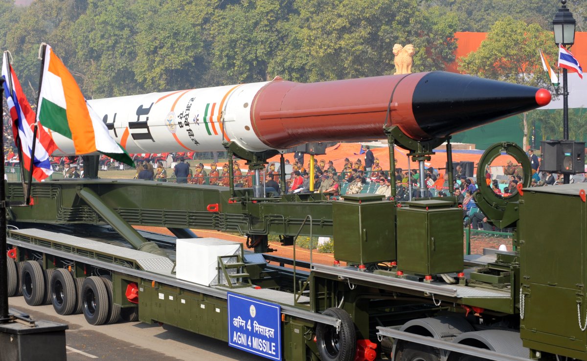 India Displays Agni-4 Intermediate Range Ballistic Missile