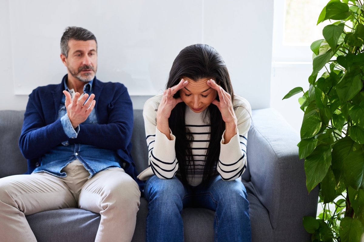 Man and woman arguing