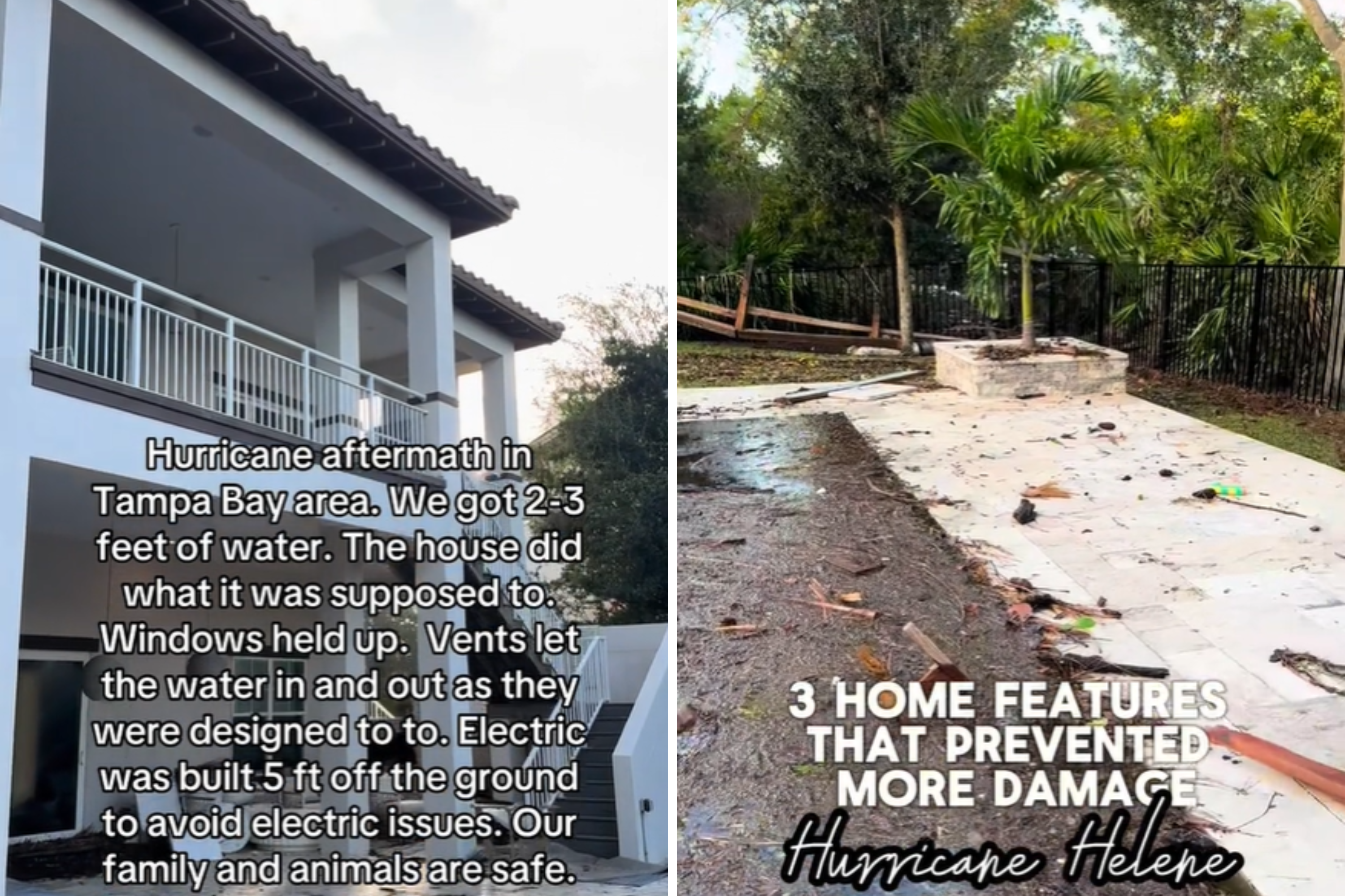 Couple build hurricane resistant home, film how it fared against Helene